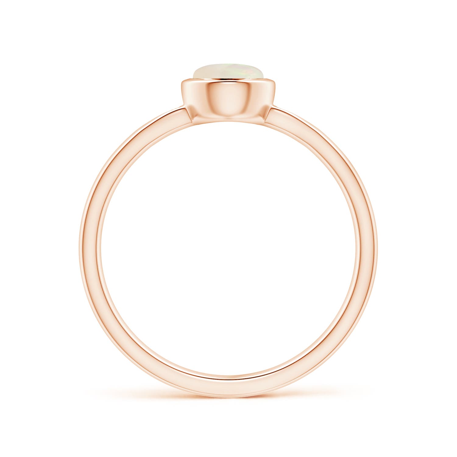 A - Opal / 0.34 CT / 14 KT Rose Gold