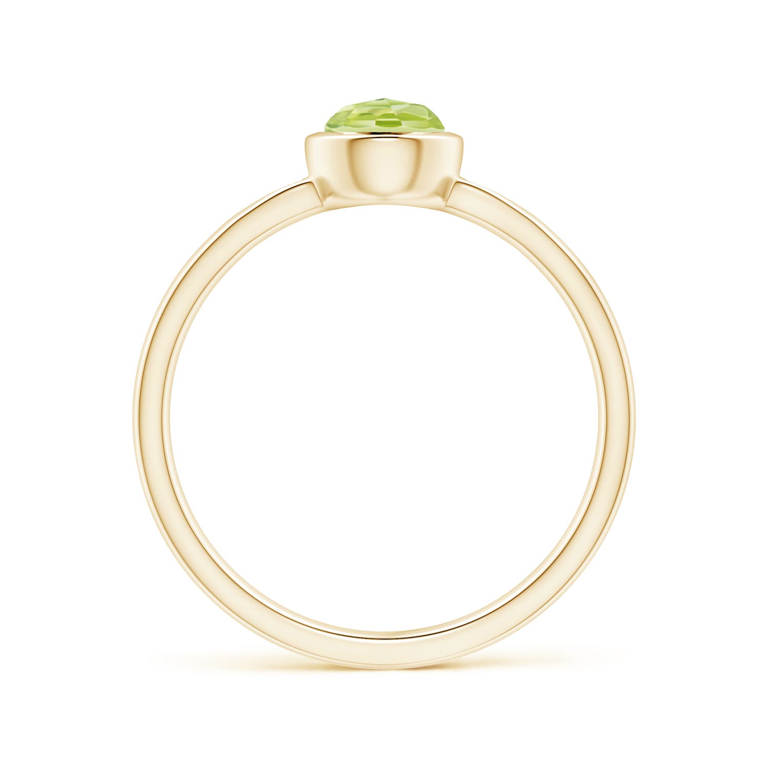 AAA - Peridot / 0.66 CT / 14 KT Yellow Gold