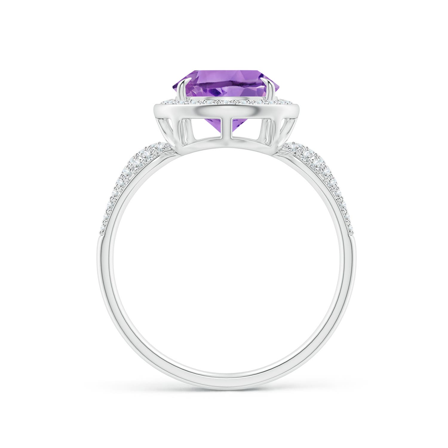 A - Amethyst / 3.07 CT / 14 KT White Gold