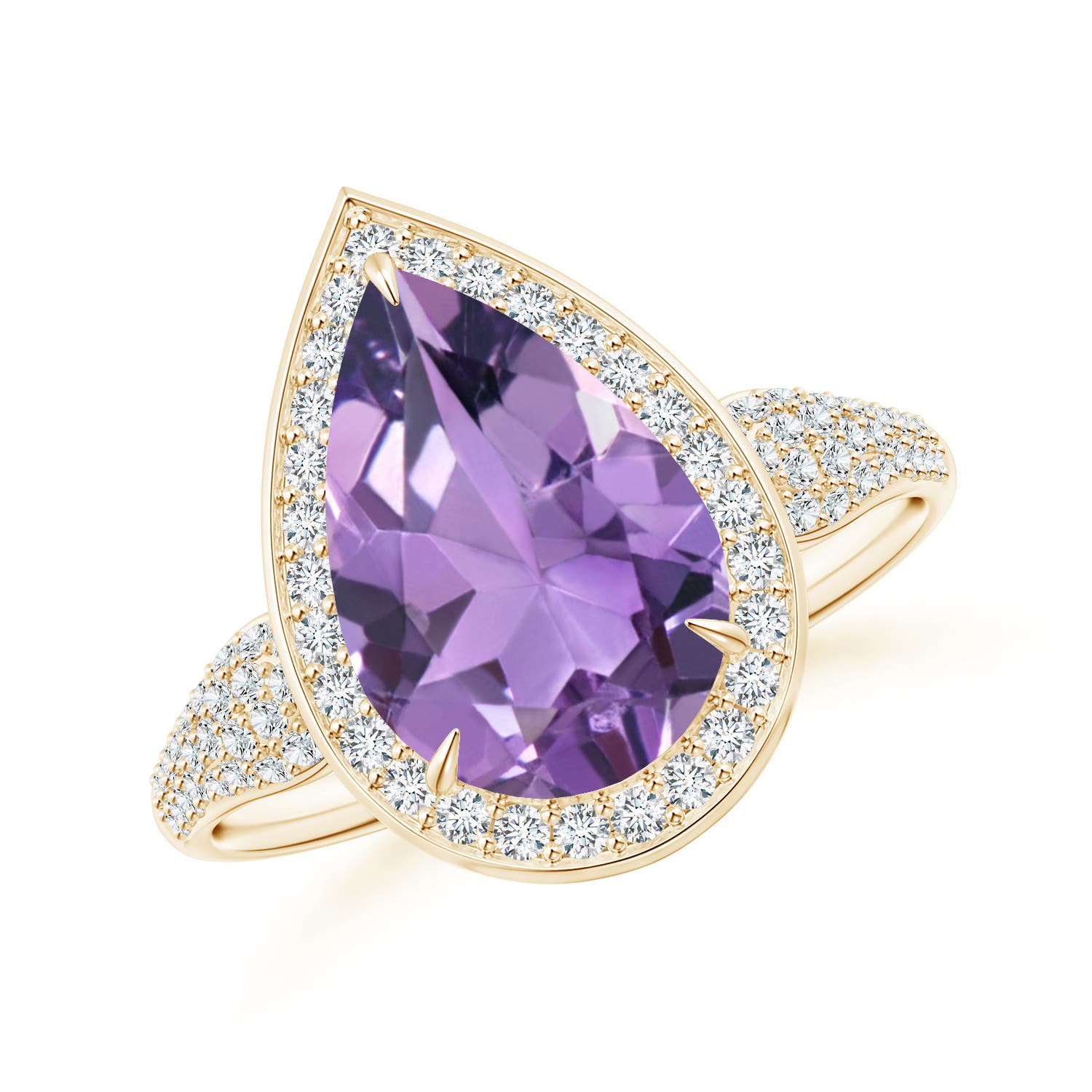 A - Amethyst / 3.07 CT / 14 KT Yellow Gold