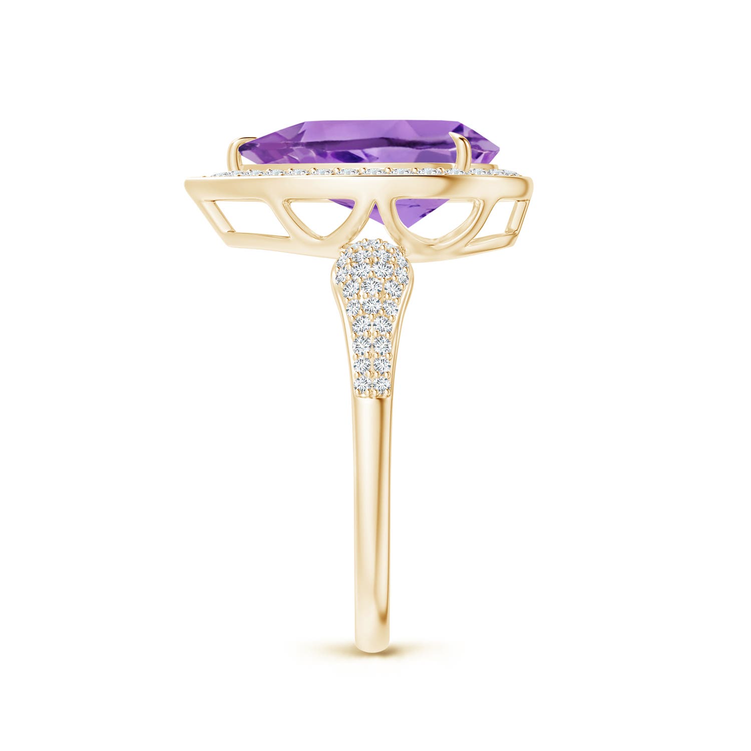 A - Amethyst / 3.07 CT / 14 KT Yellow Gold