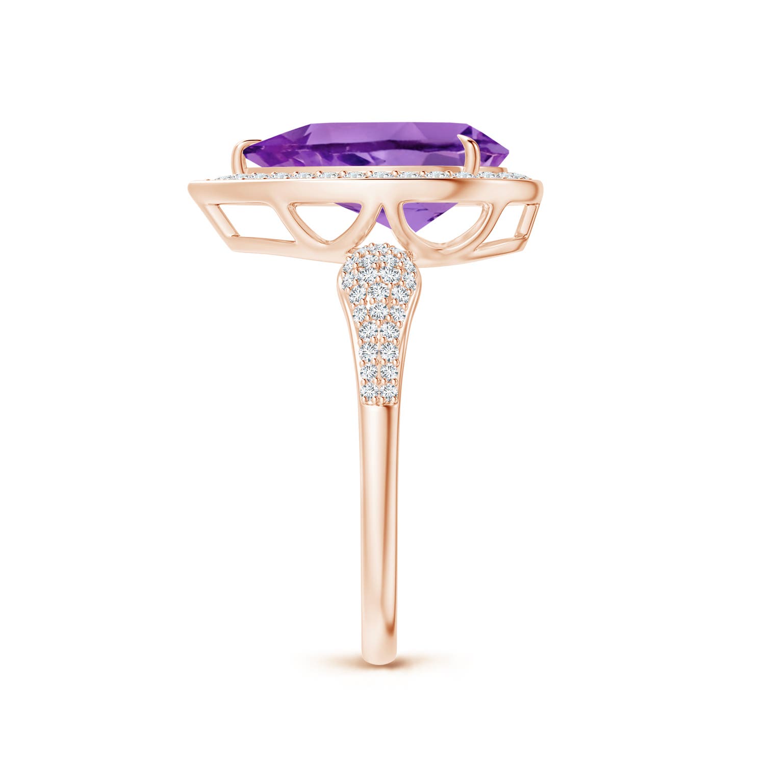 AA - Amethyst / 3.07 CT / 14 KT Rose Gold
