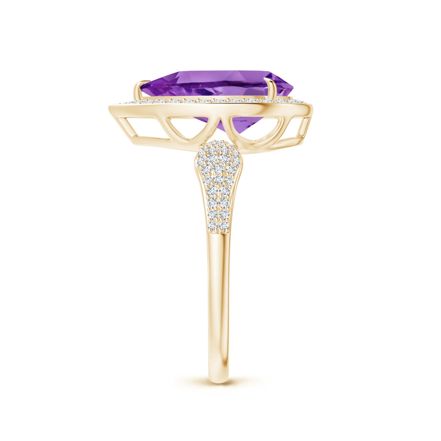 AA - Amethyst / 3.07 CT / 14 KT Yellow Gold