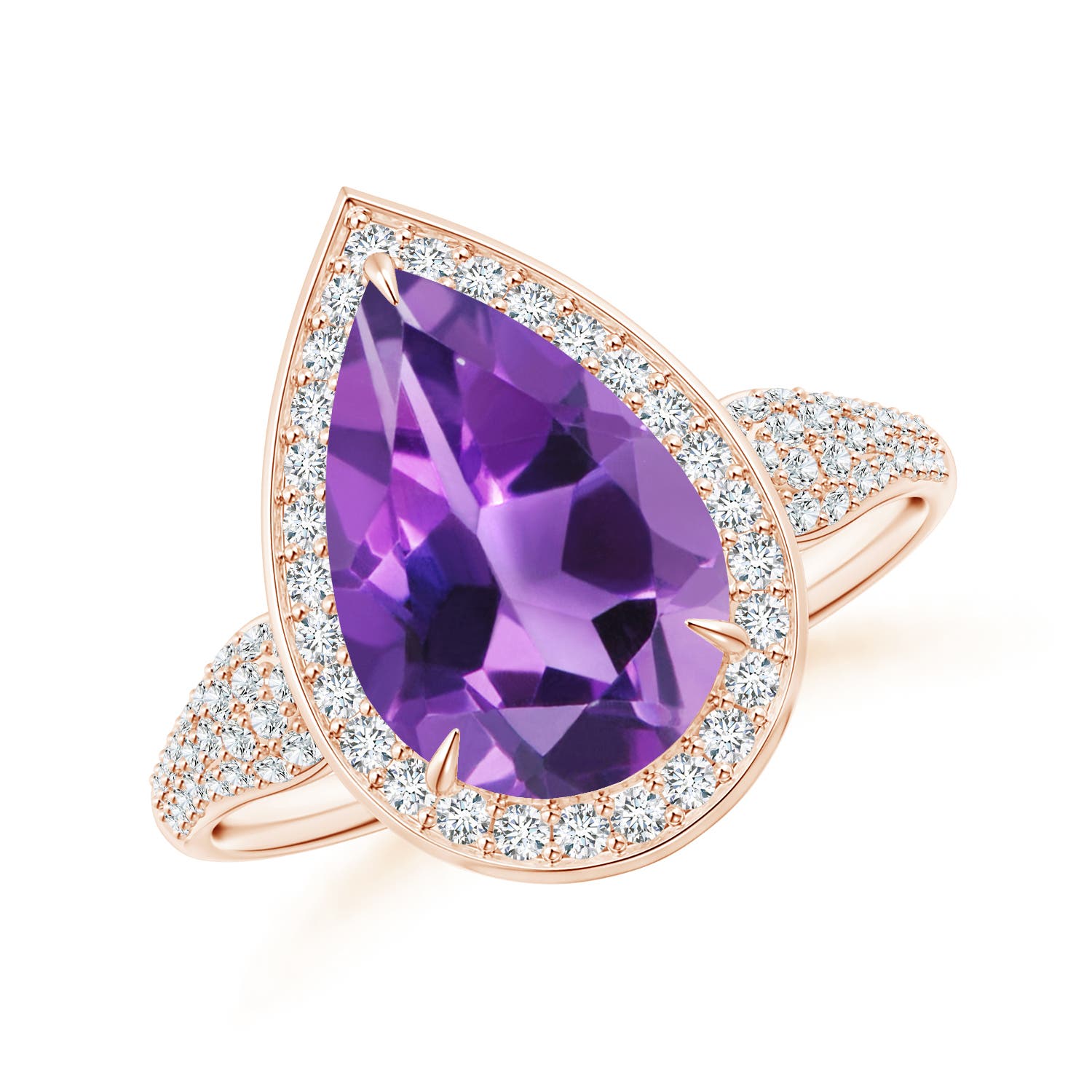 AAA - Amethyst / 3.07 CT / 14 KT Rose Gold