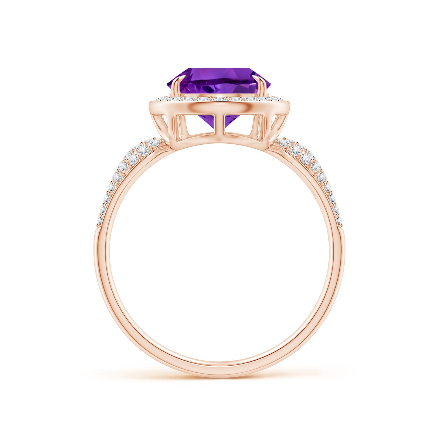 AAAA - Amethyst / 3.07 CT / 14 KT Rose Gold