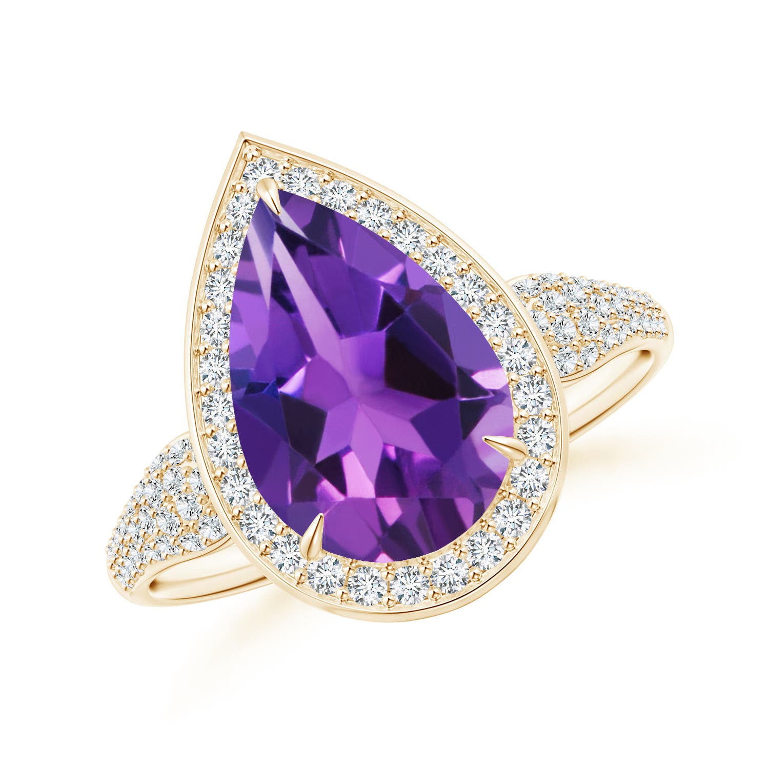 AAAA - Amethyst / 3.07 CT / 14 KT Yellow Gold