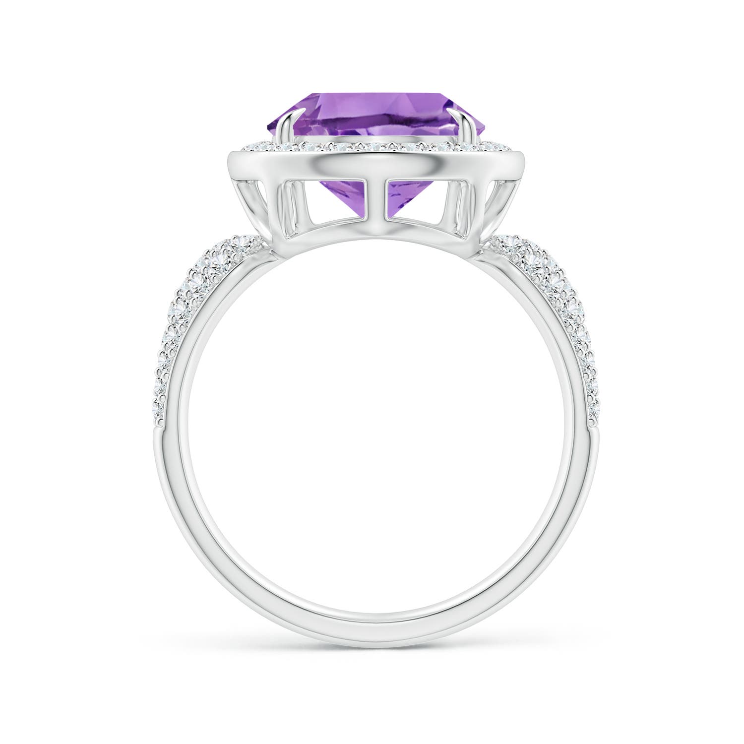 A - Amethyst / 5.48 CT / 14 KT White Gold