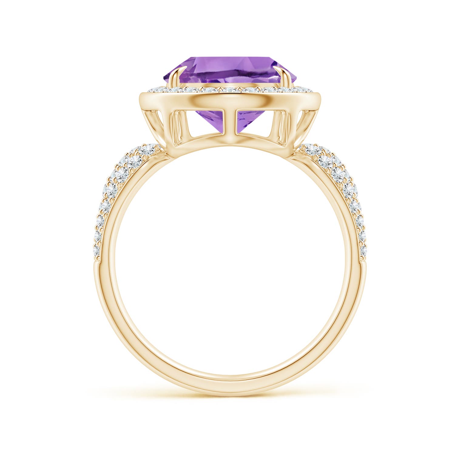 A - Amethyst / 5.48 CT / 14 KT Yellow Gold