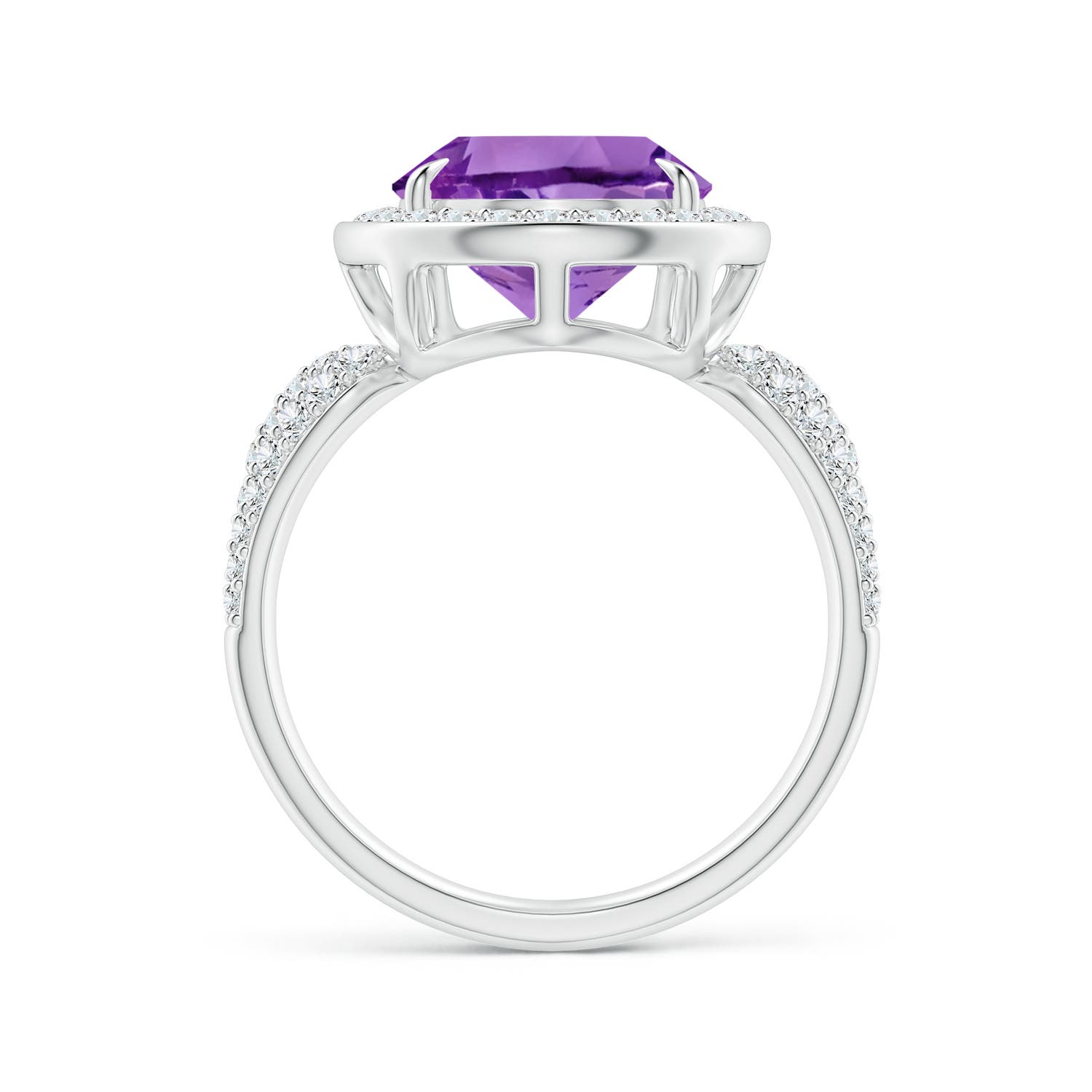 AA - Amethyst / 5.48 CT / 14 KT White Gold