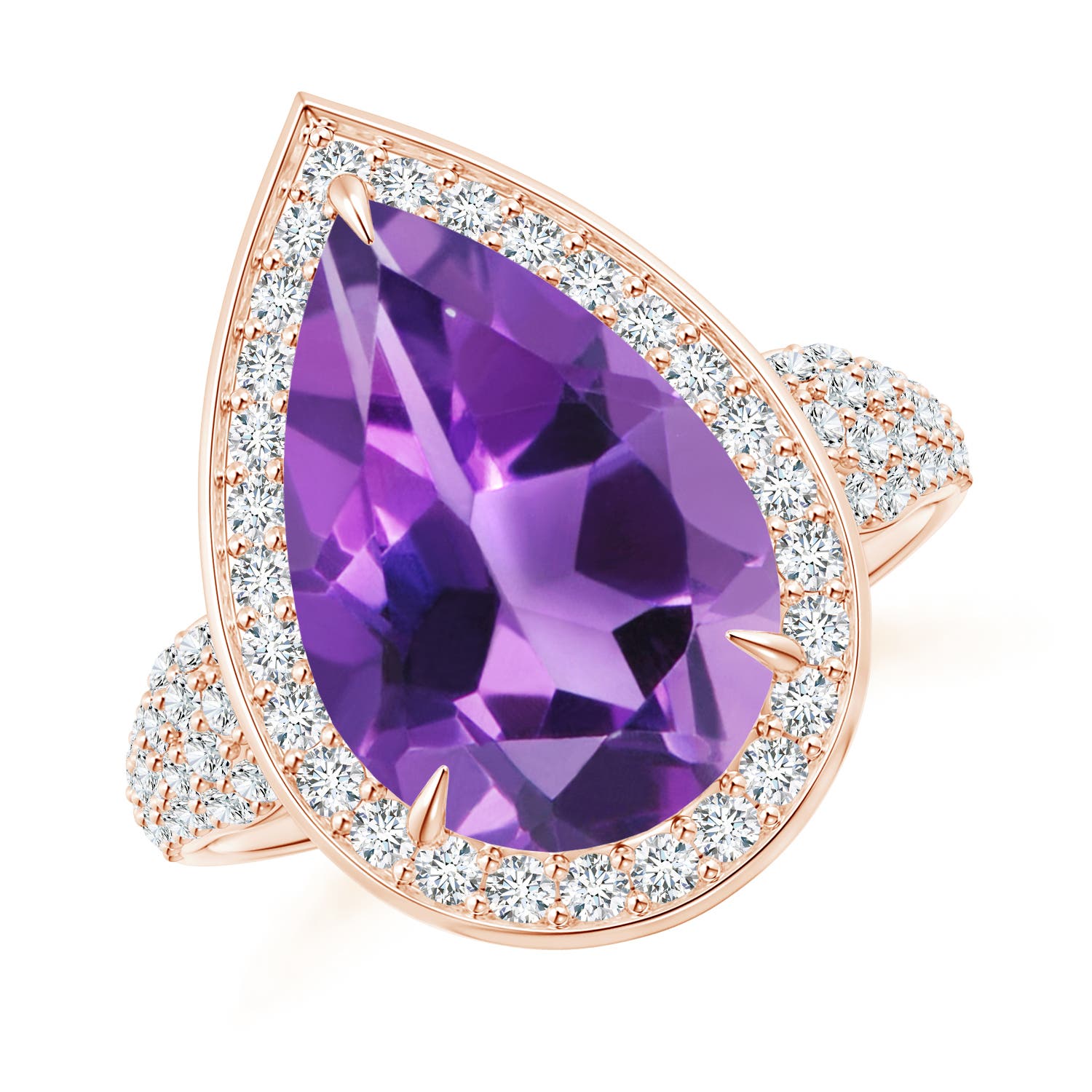 AAA - Amethyst / 5.48 CT / 14 KT Rose Gold