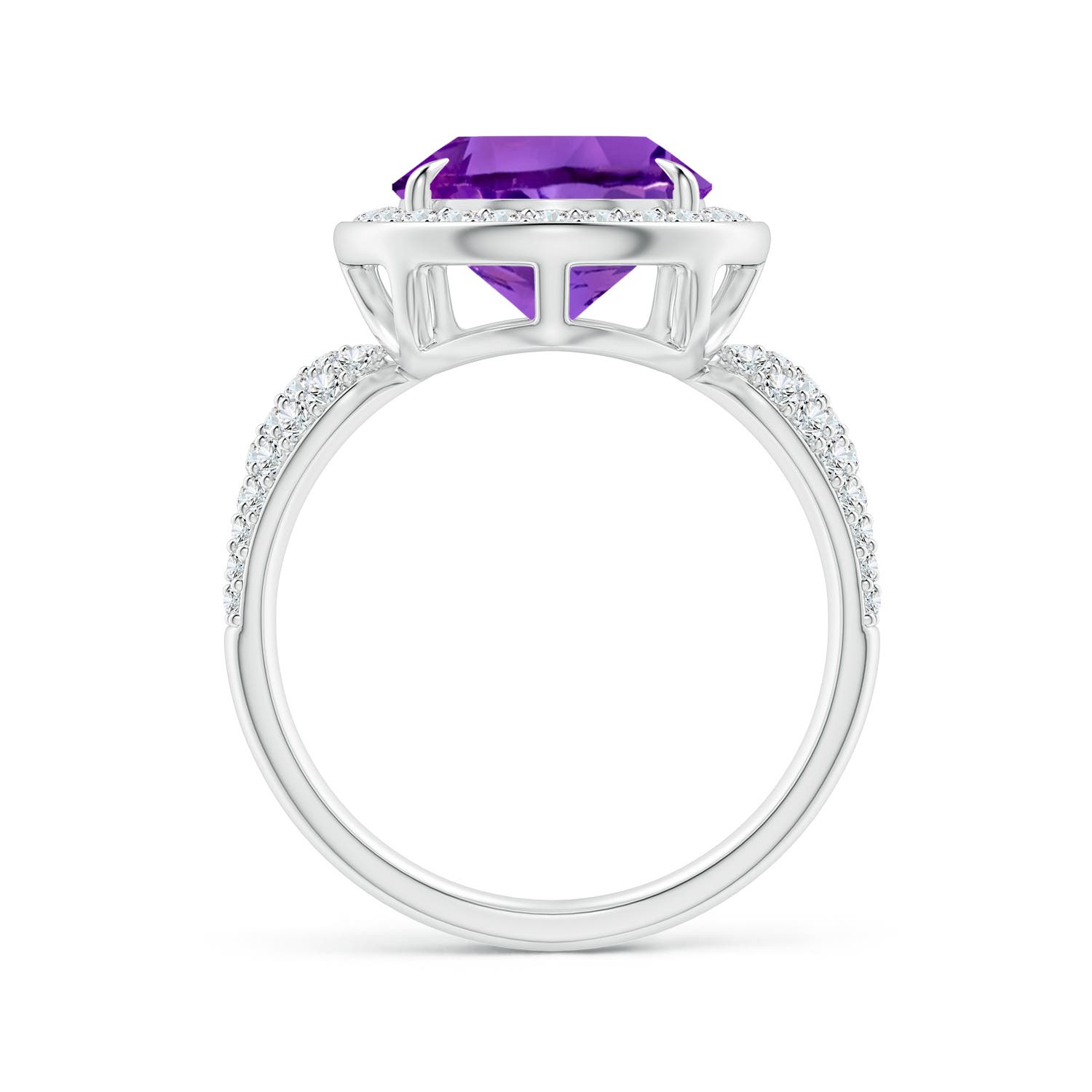 AAA - Amethyst / 5.48 CT / 14 KT White Gold