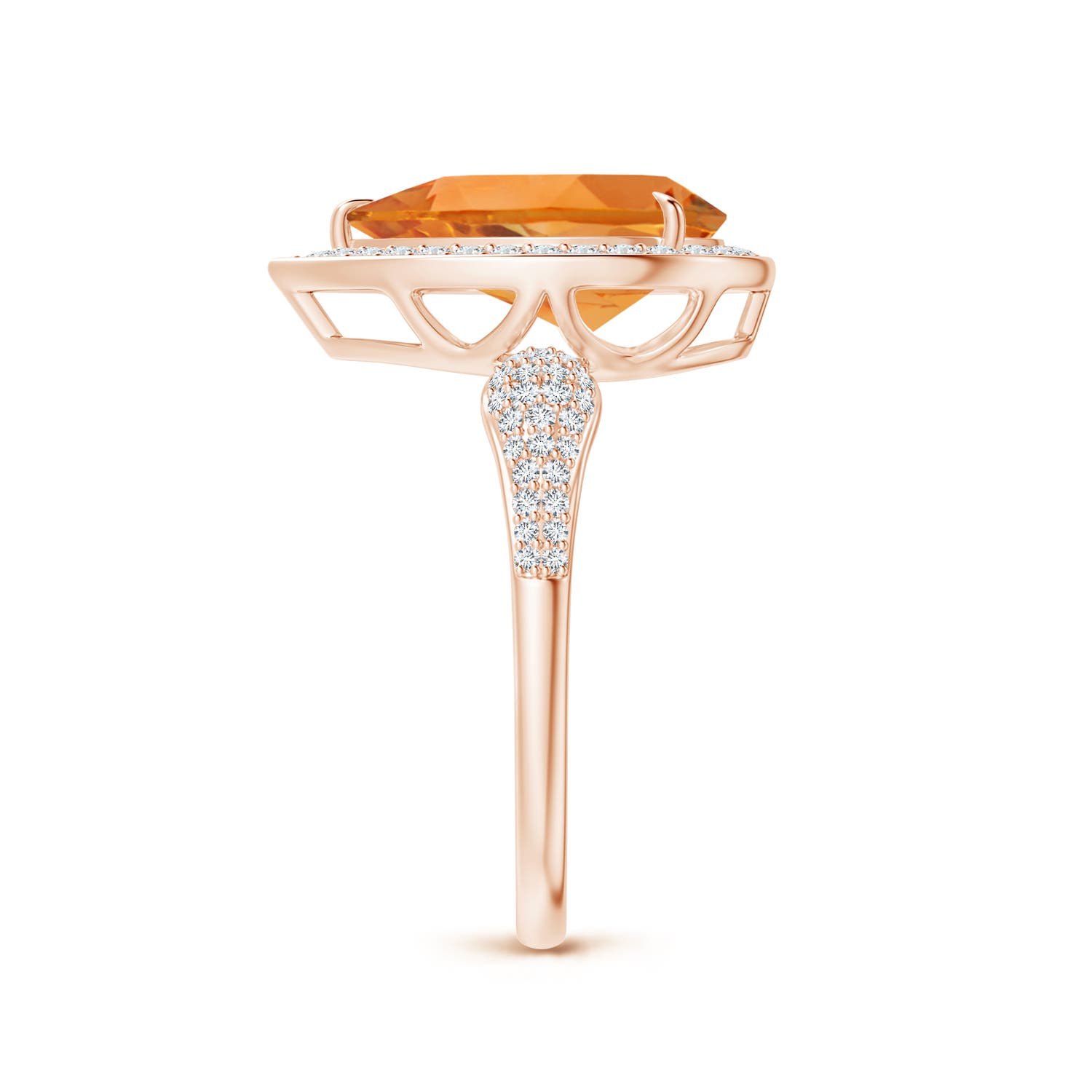 AAA - Citrine / 2.82 CT / 14 KT Rose Gold