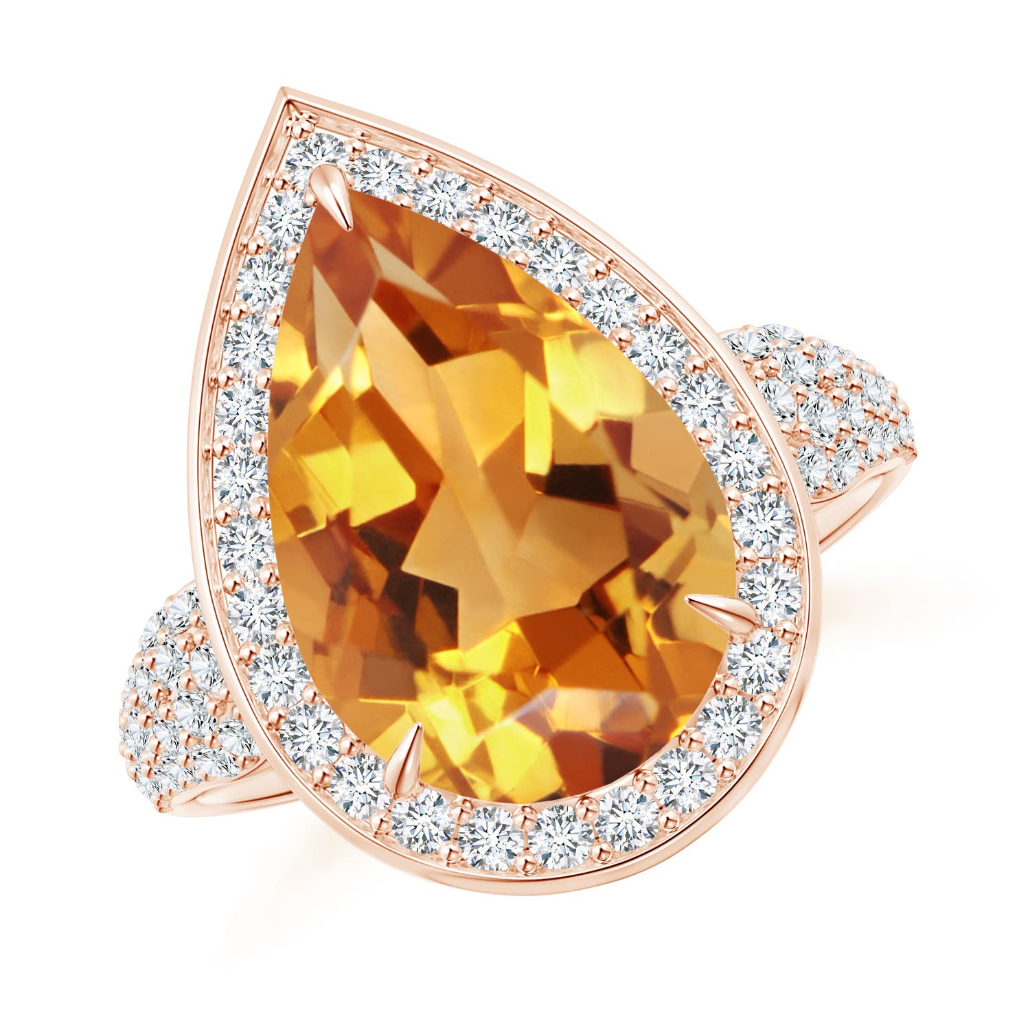 AA - Citrine / 5.48 CT / 14 KT Rose Gold