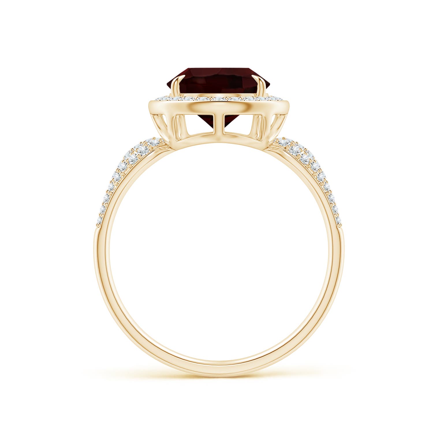 A - Garnet / 3.97 CT / 14 KT Yellow Gold