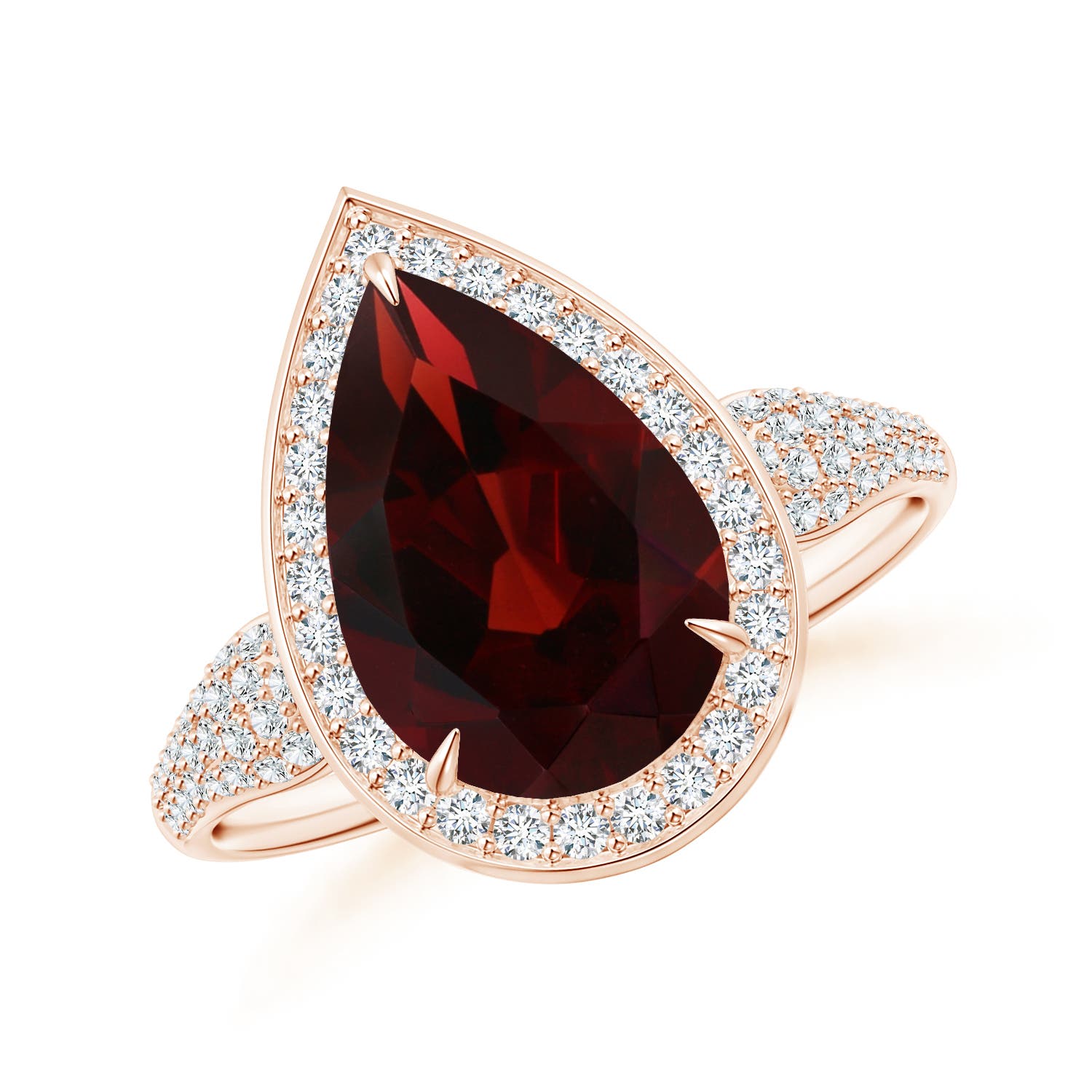 AA - Garnet / 3.97 CT / 14 KT Rose Gold