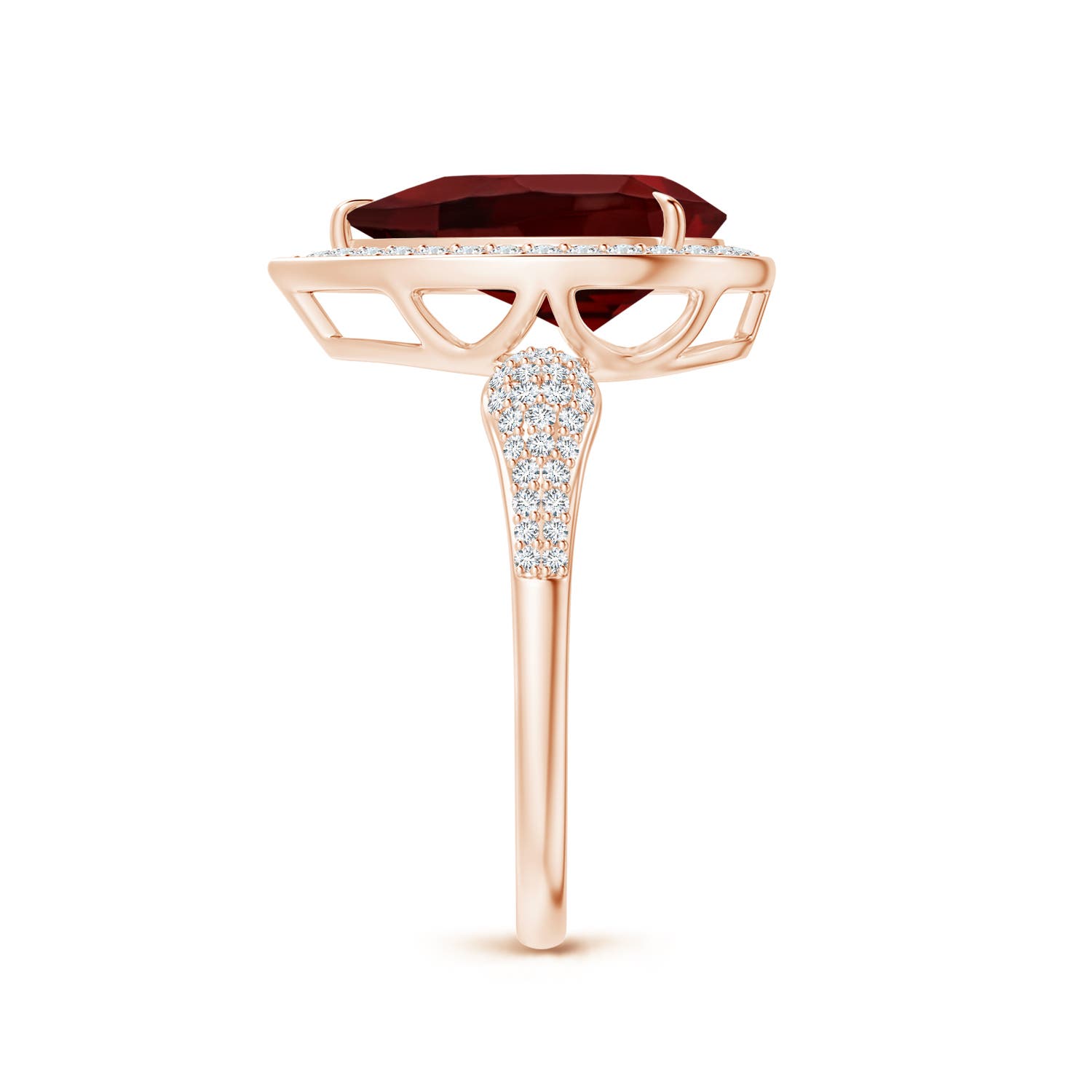 AAA - Garnet / 3.97 CT / 14 KT Rose Gold