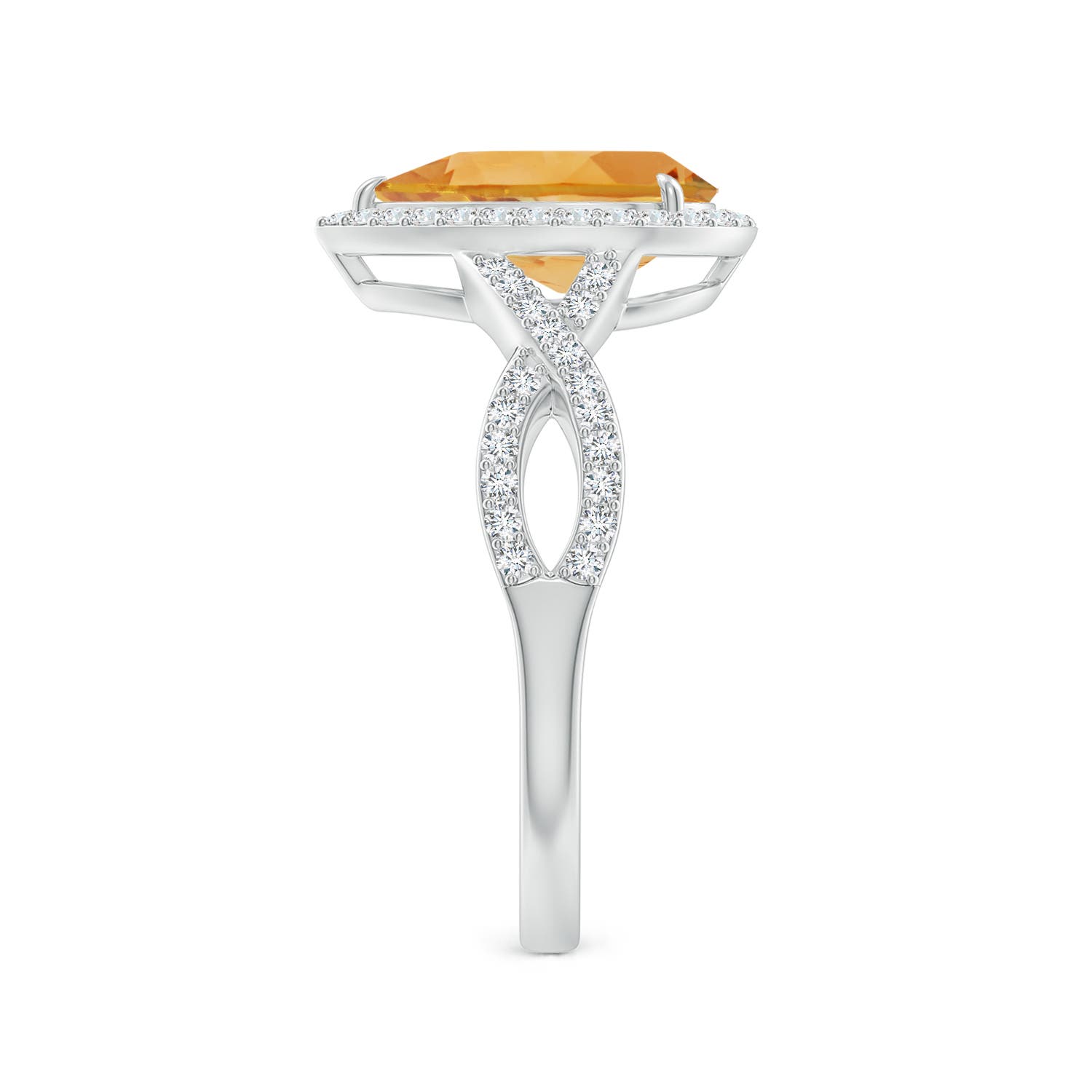 A - Citrine / 2.22 CT / 14 KT White Gold