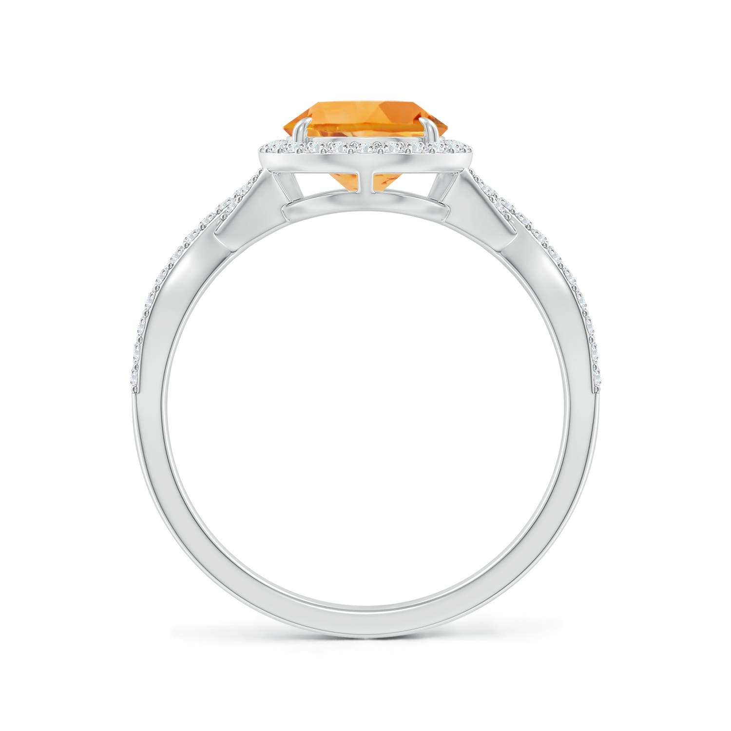 AA - Citrine / 2.22 CT / 14 KT White Gold