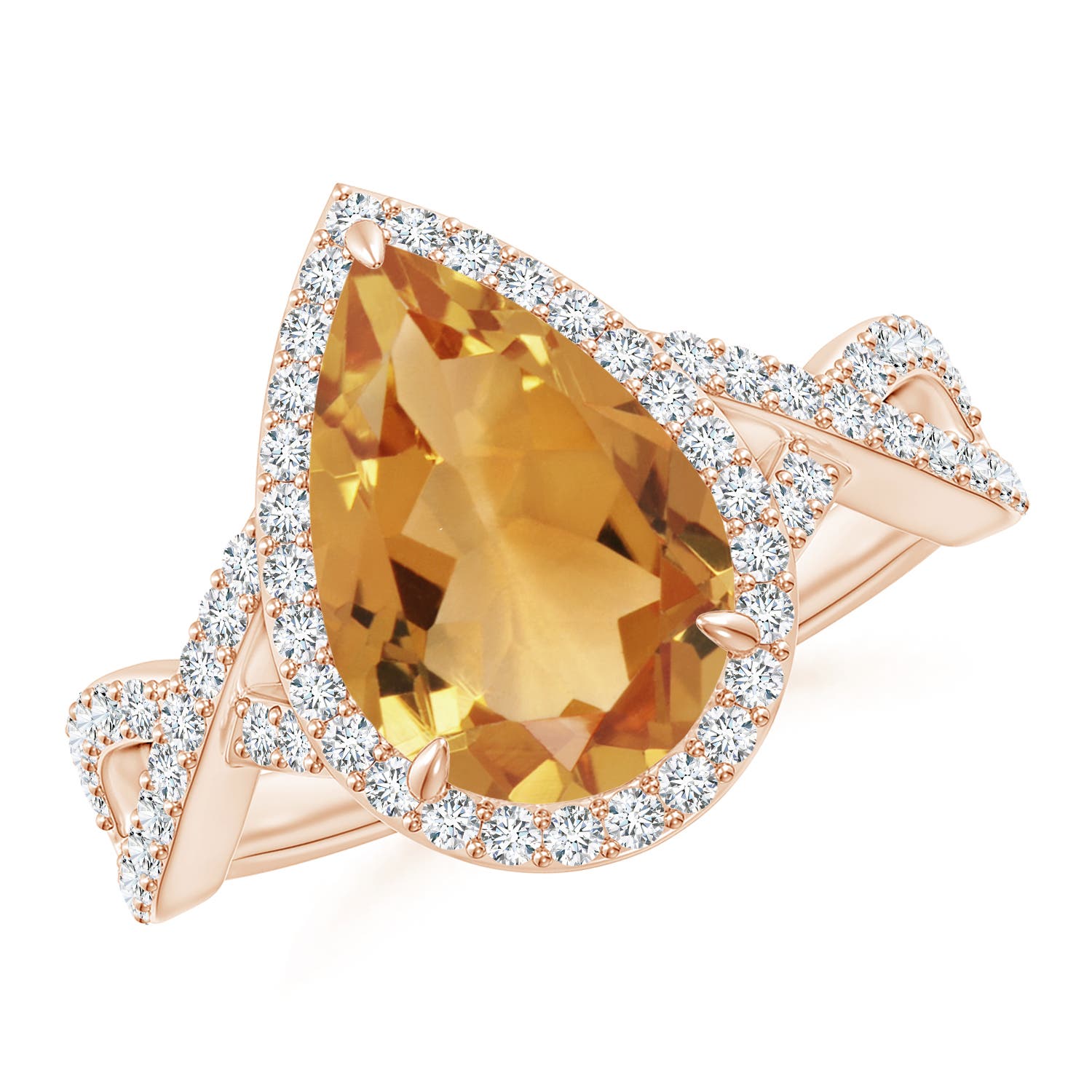 A - Citrine / 2.75 CT / 14 KT Rose Gold