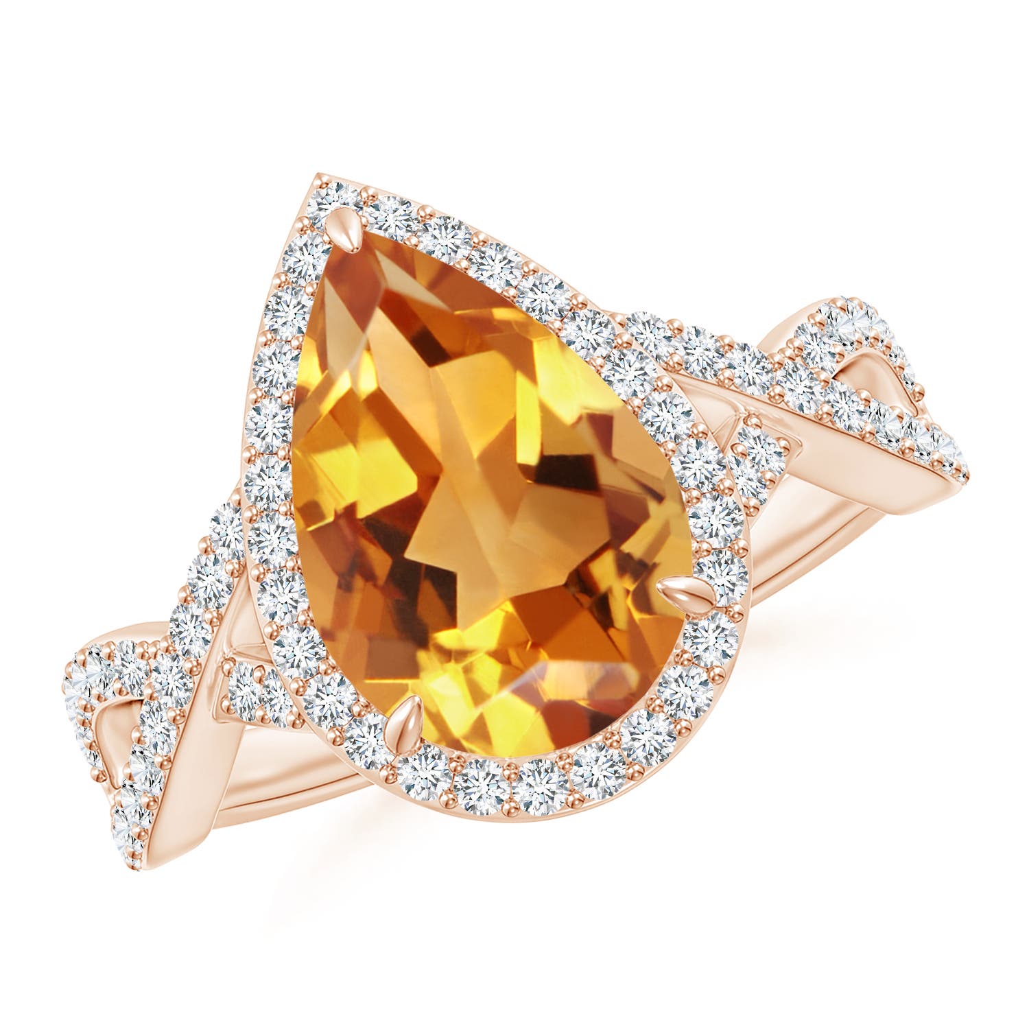 AA - Citrine / 2.75 CT / 14 KT Rose Gold