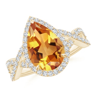 Pear AA Citrine