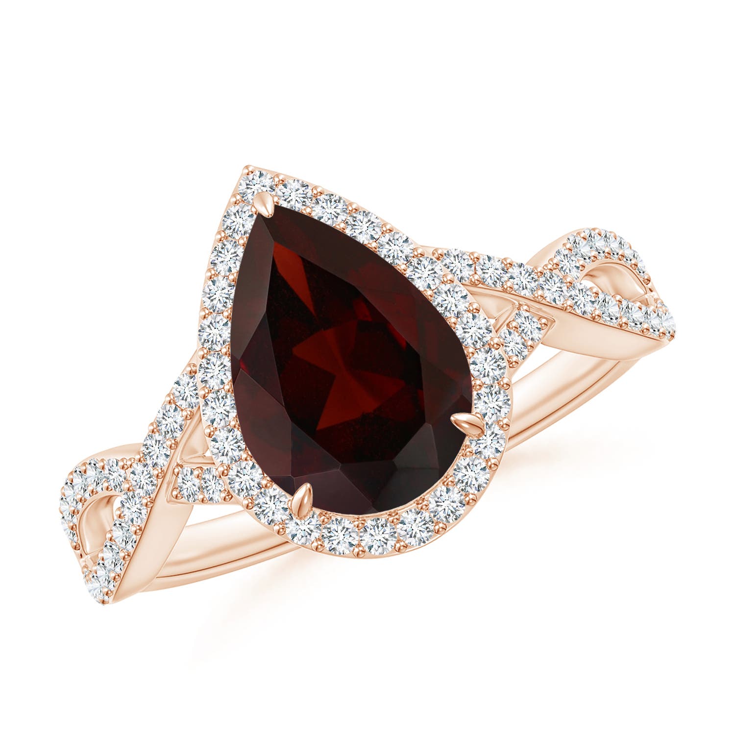 A - Garnet / 2.42 CT / 14 KT Rose Gold