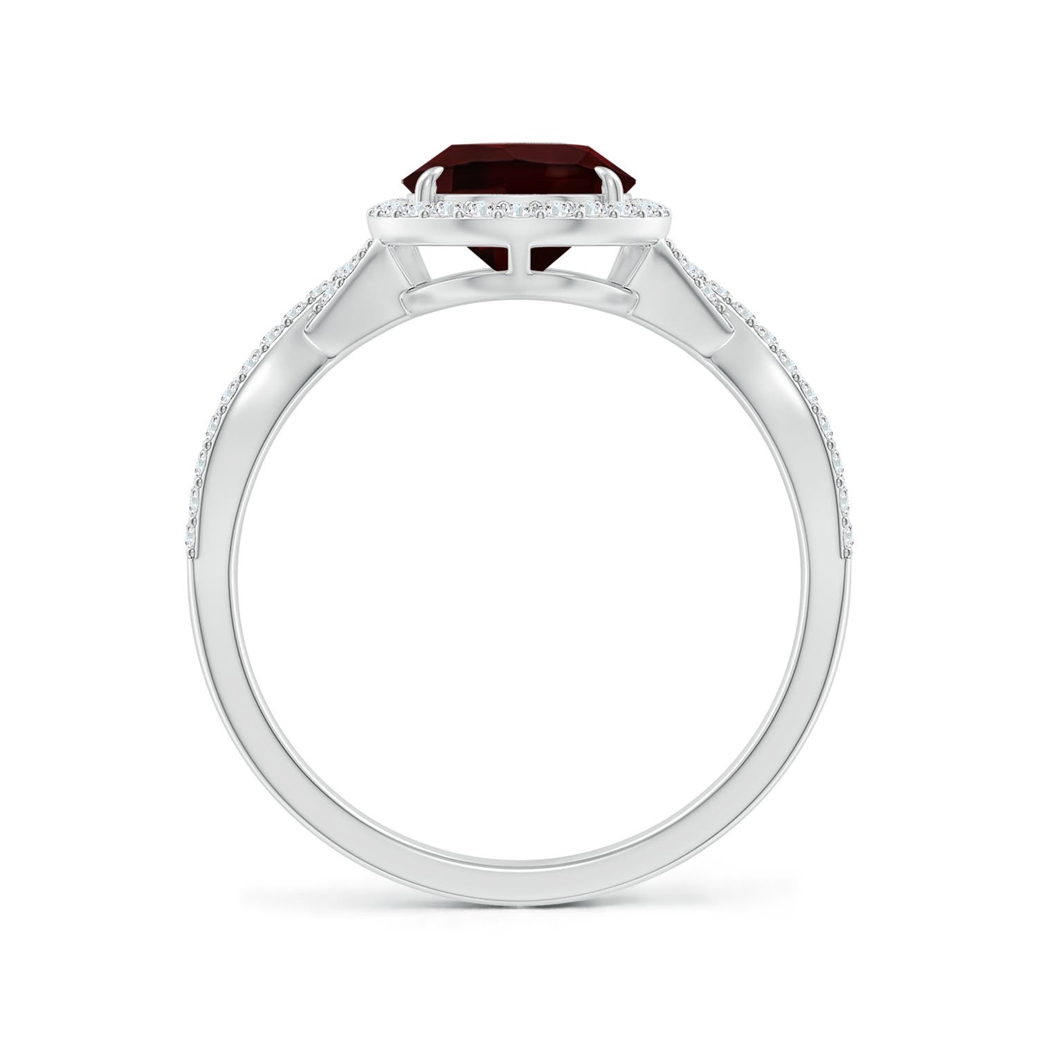 A - Garnet / 2.42 CT / 14 KT White Gold