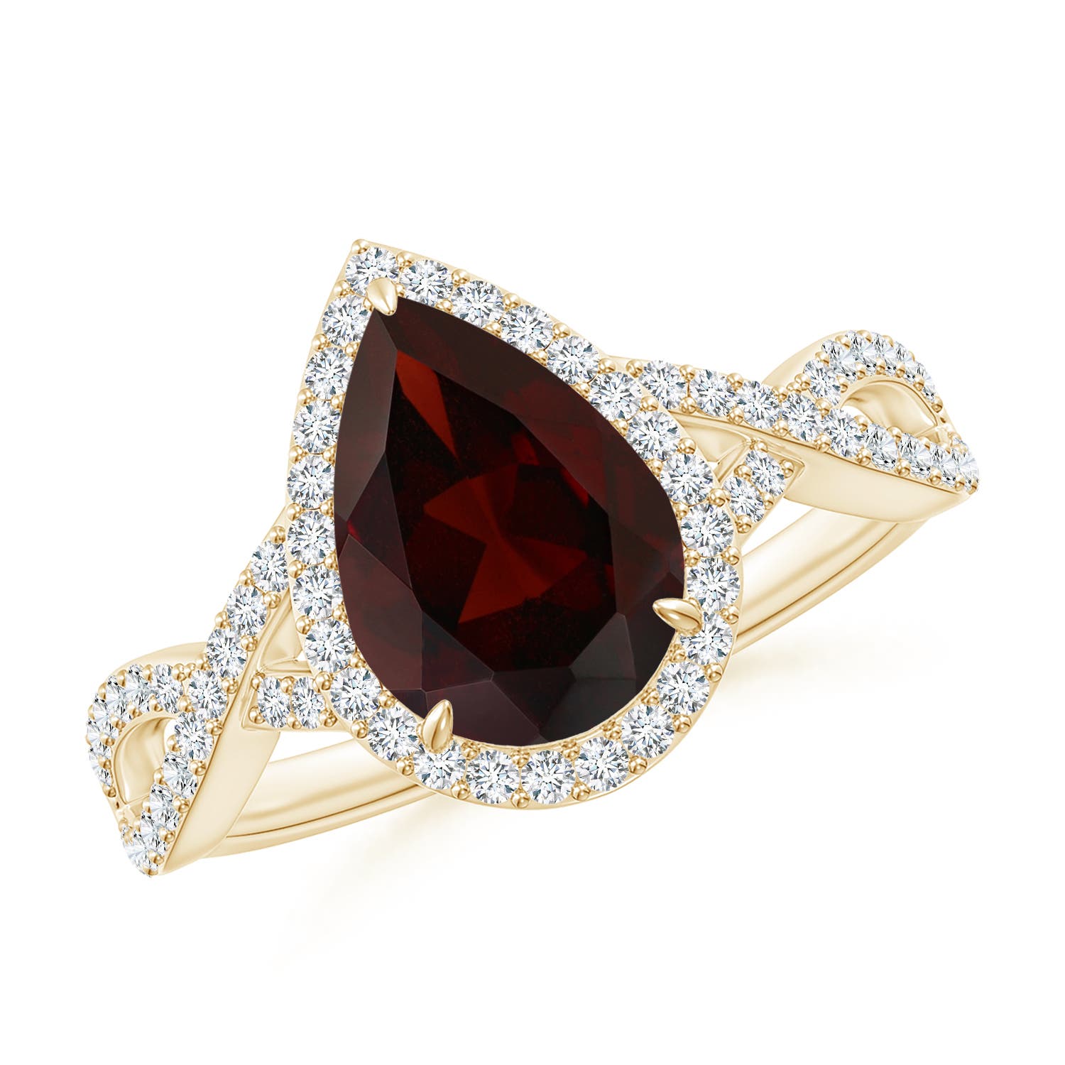 A - Garnet / 2.42 CT / 14 KT Yellow Gold