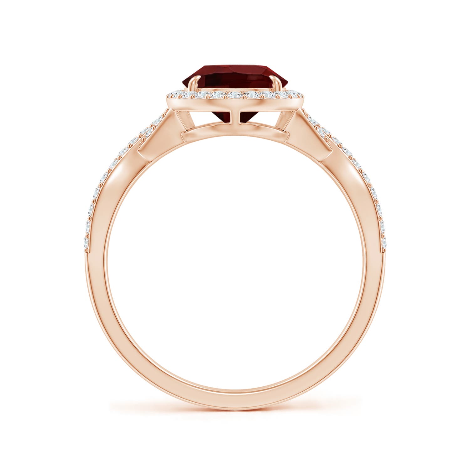 AAA - Garnet / 2.42 CT / 14 KT Rose Gold