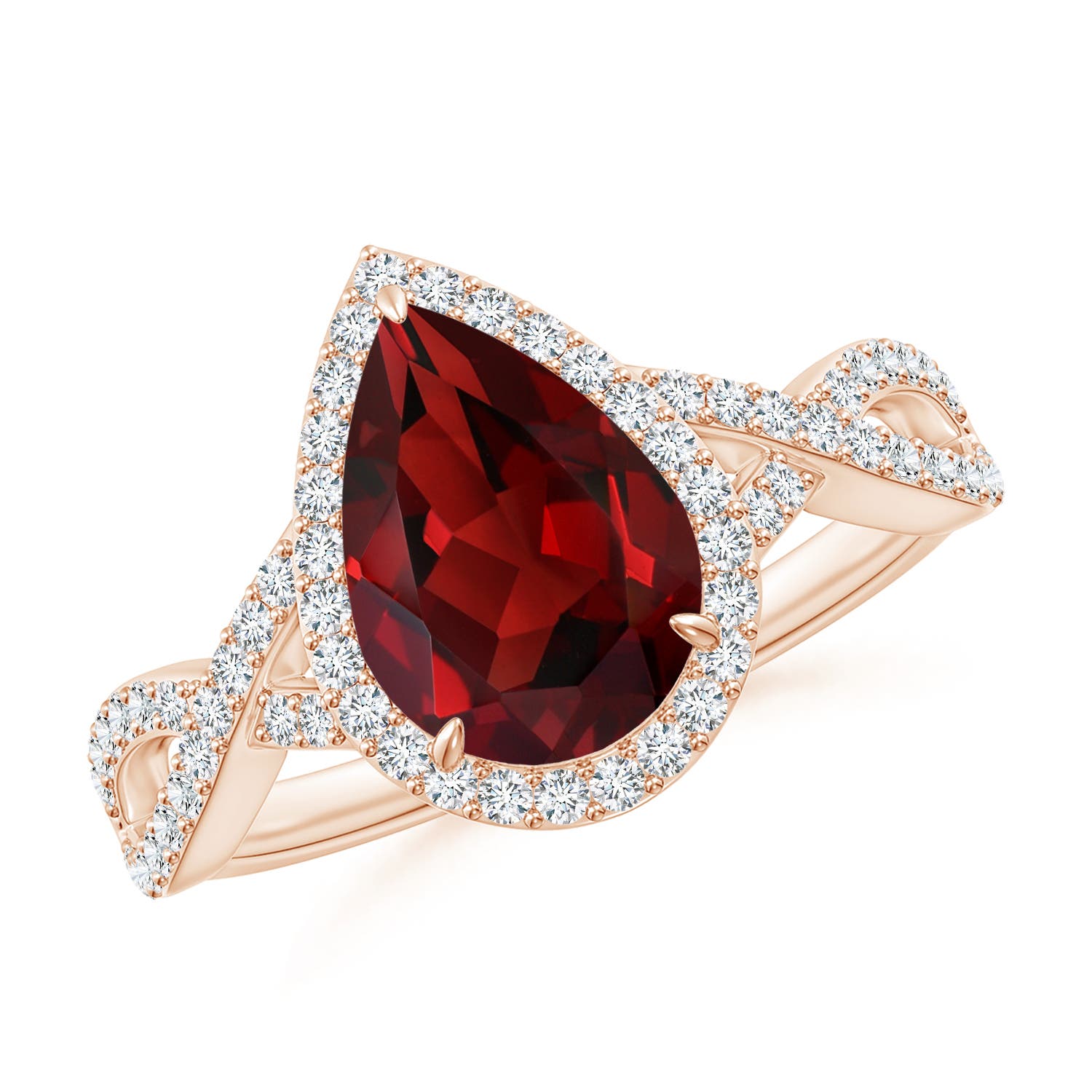 AAAA - Garnet / 2.42 CT / 14 KT Rose Gold