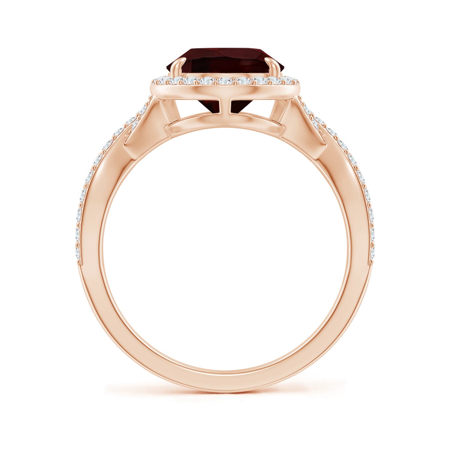 A - Garnet / 3.9 CT / 14 KT Rose Gold