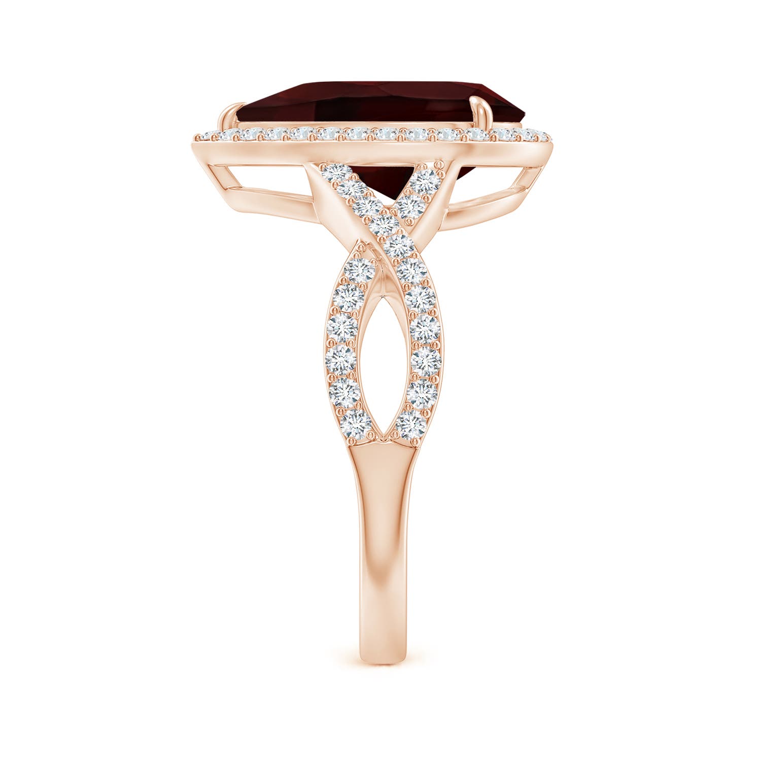 A - Garnet / 3.9 CT / 14 KT Rose Gold