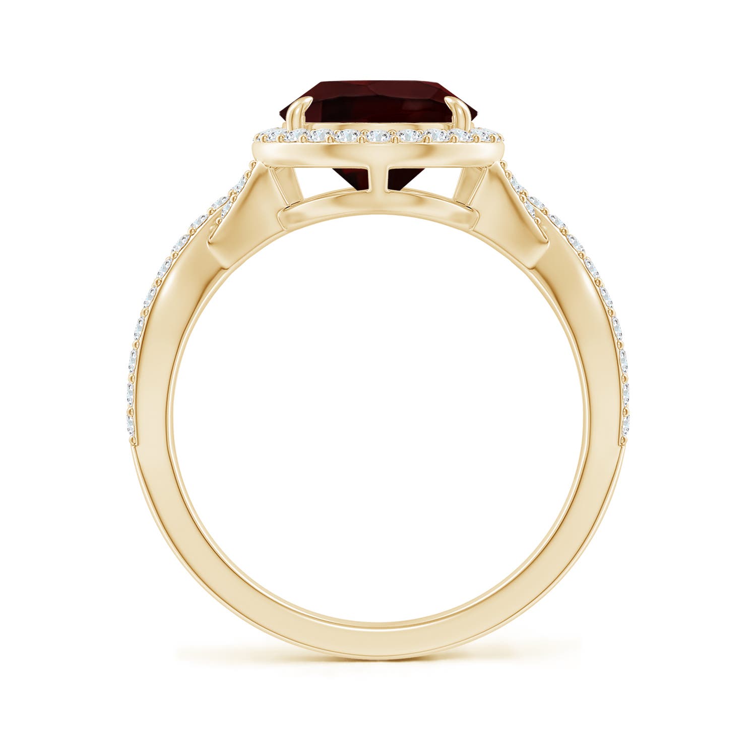 A - Garnet / 3.9 CT / 14 KT Yellow Gold