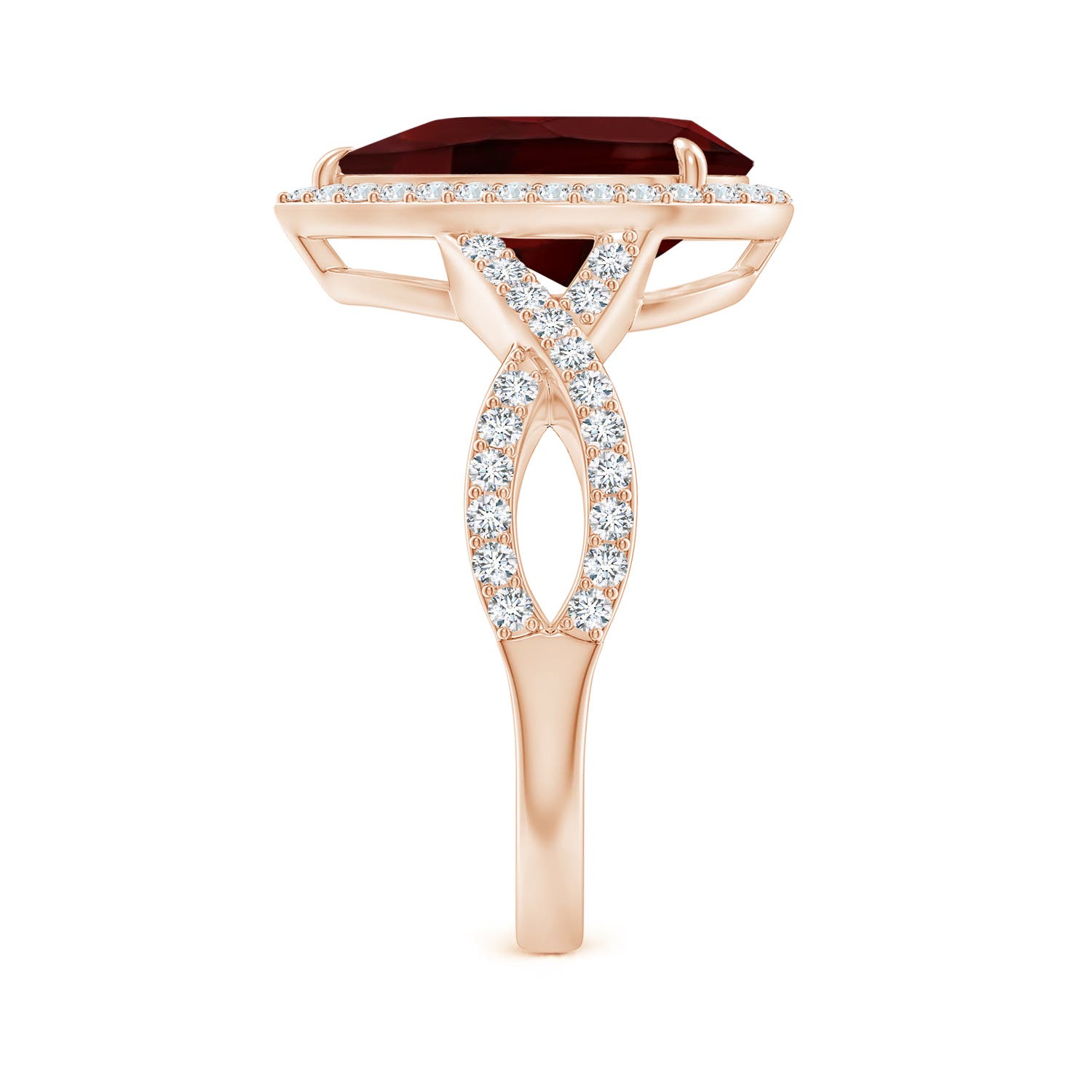 AA - Garnet / 3.9 CT / 14 KT Rose Gold