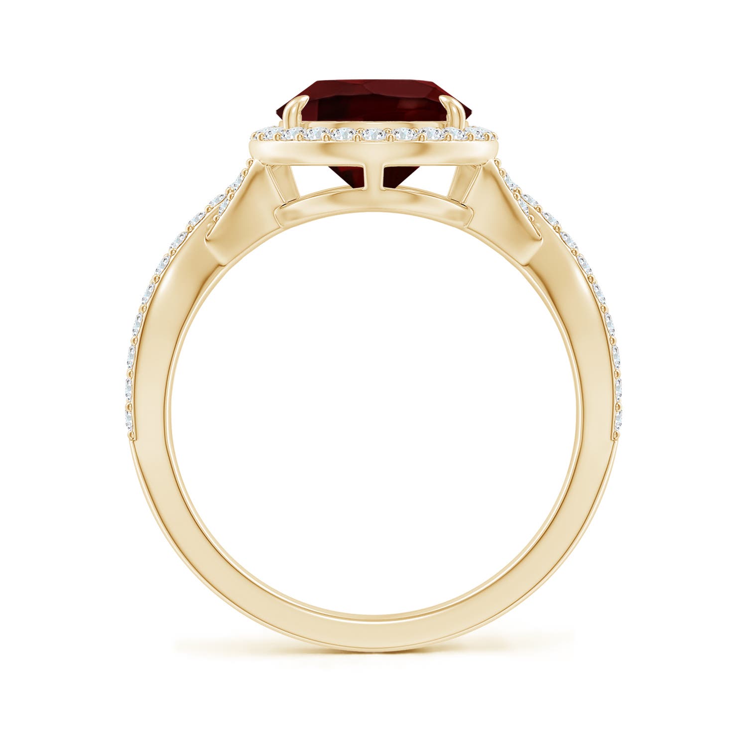 AA - Garnet / 3.9 CT / 14 KT Yellow Gold