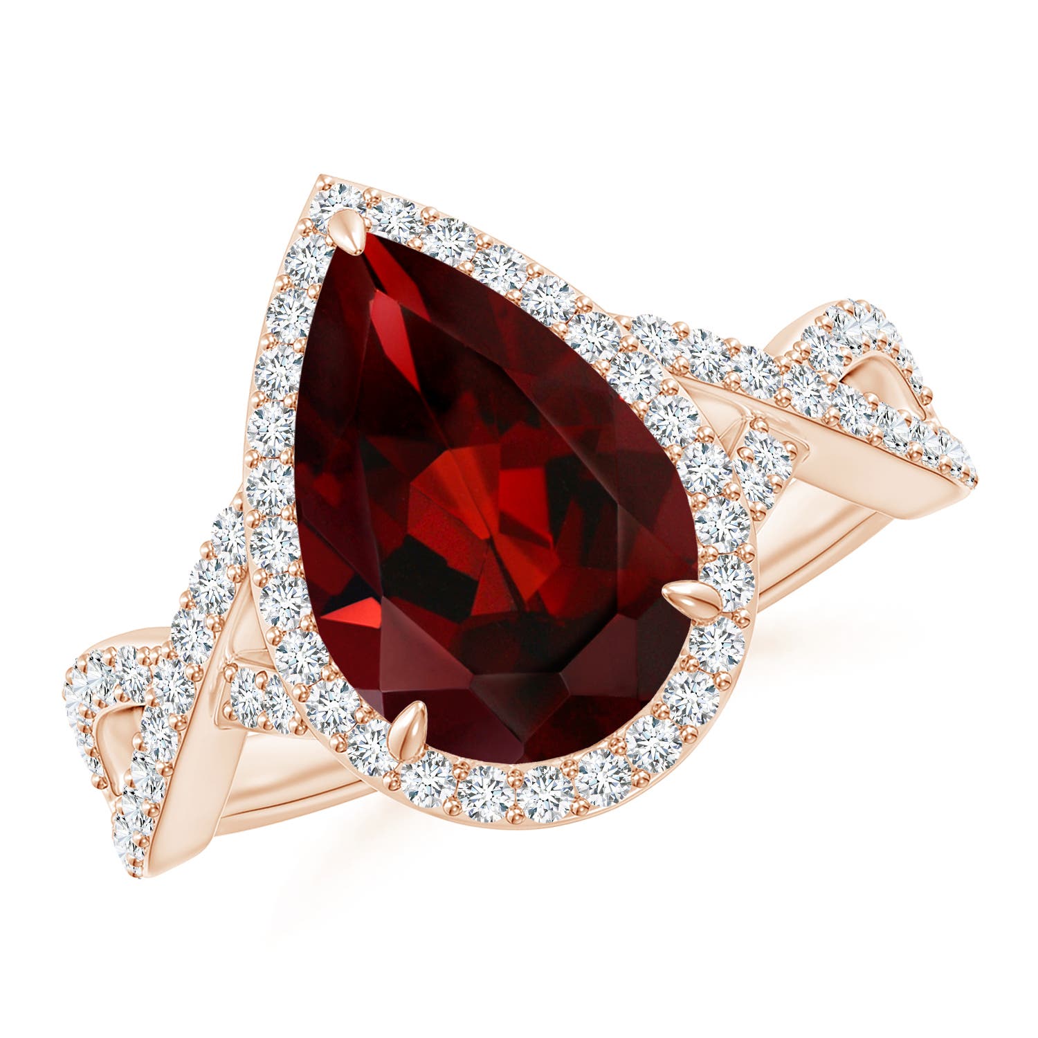 AAA - Garnet / 3.9 CT / 14 KT Rose Gold