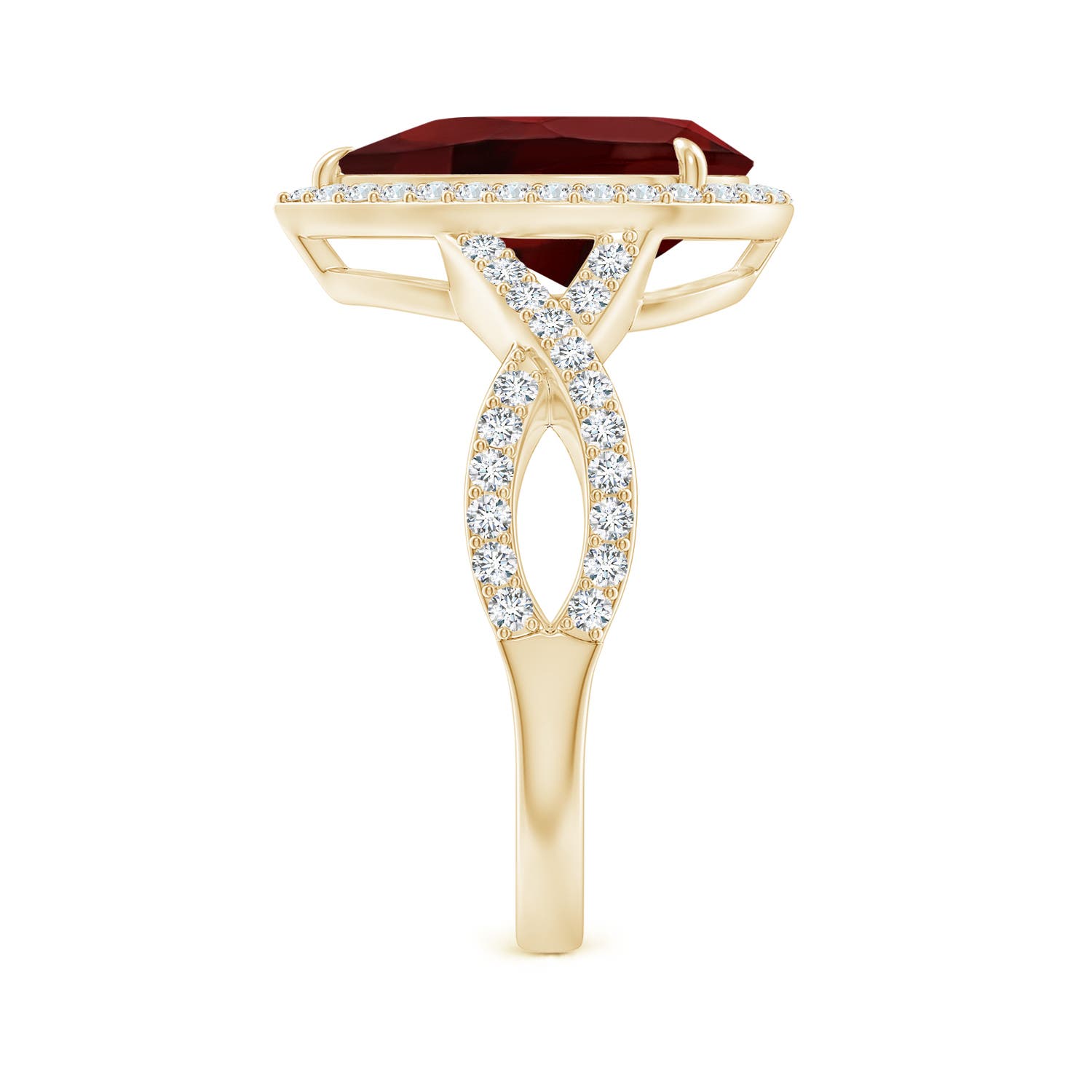 AAA - Garnet / 3.9 CT / 14 KT Yellow Gold