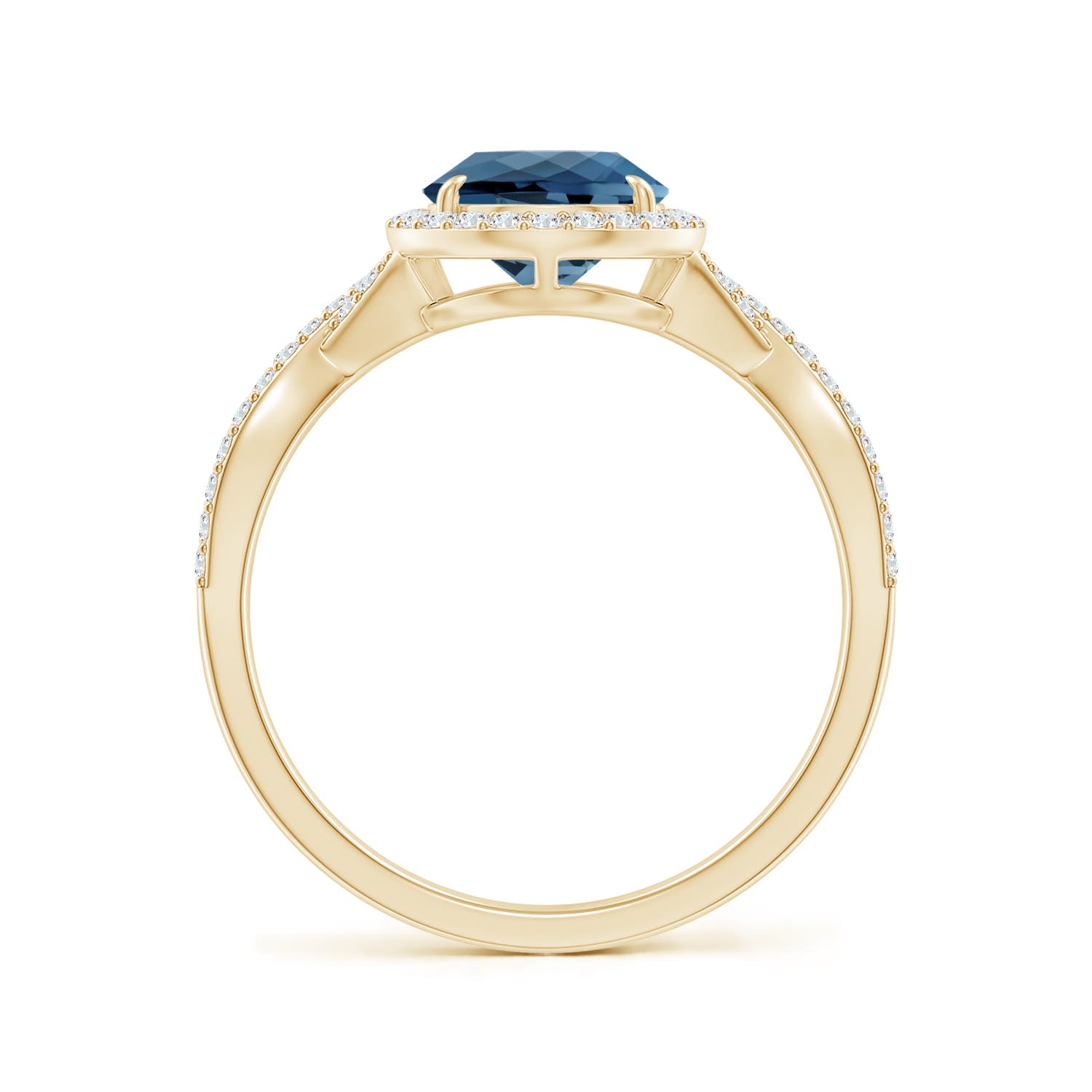 A - London Blue Topaz / 2.62 CT / 14 KT Yellow Gold