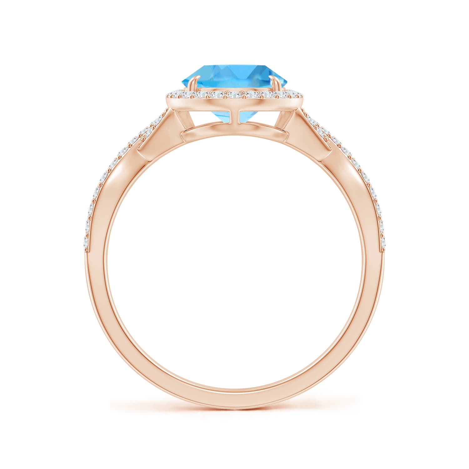 AA - Swiss Blue Topaz / 2.62 CT / 14 KT Rose Gold