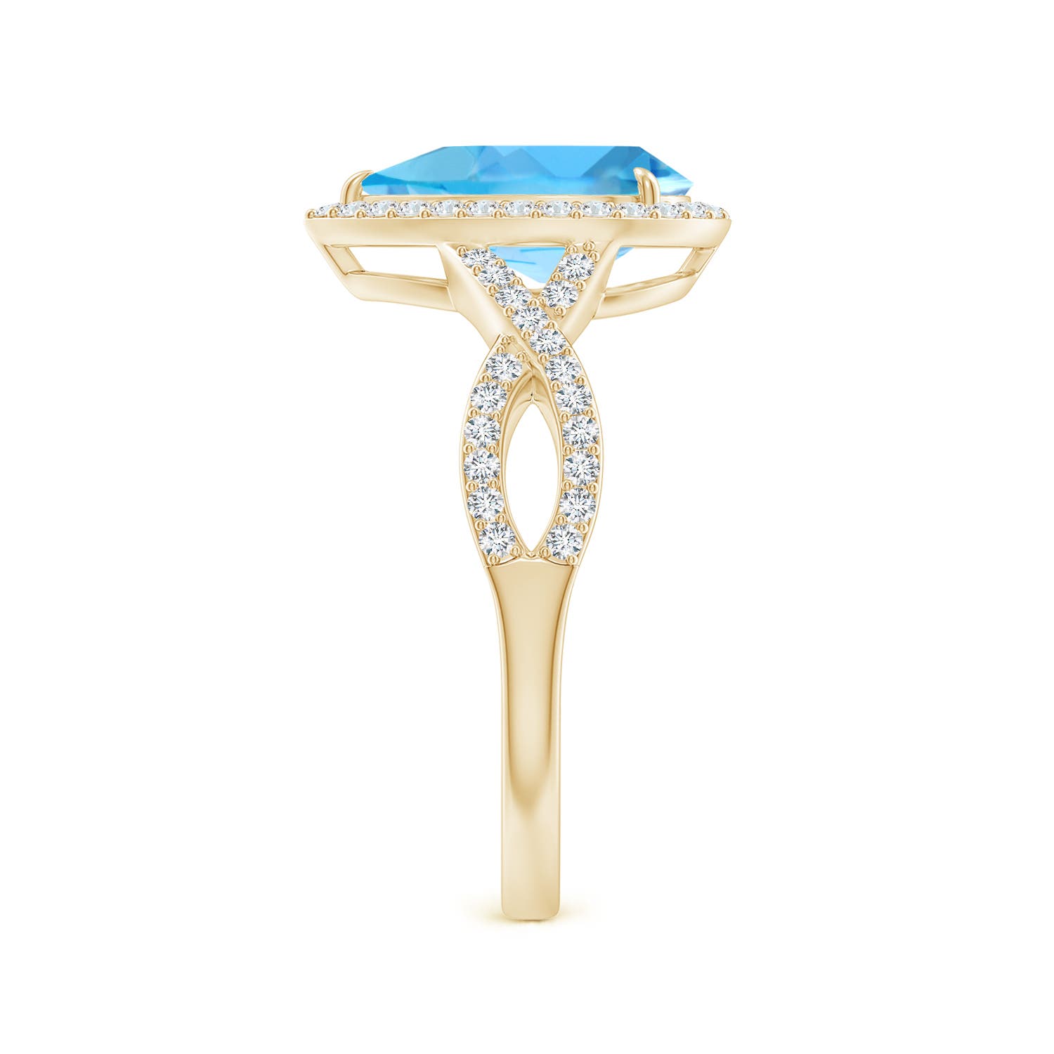 AA - Swiss Blue Topaz / 2.62 CT / 14 KT Yellow Gold