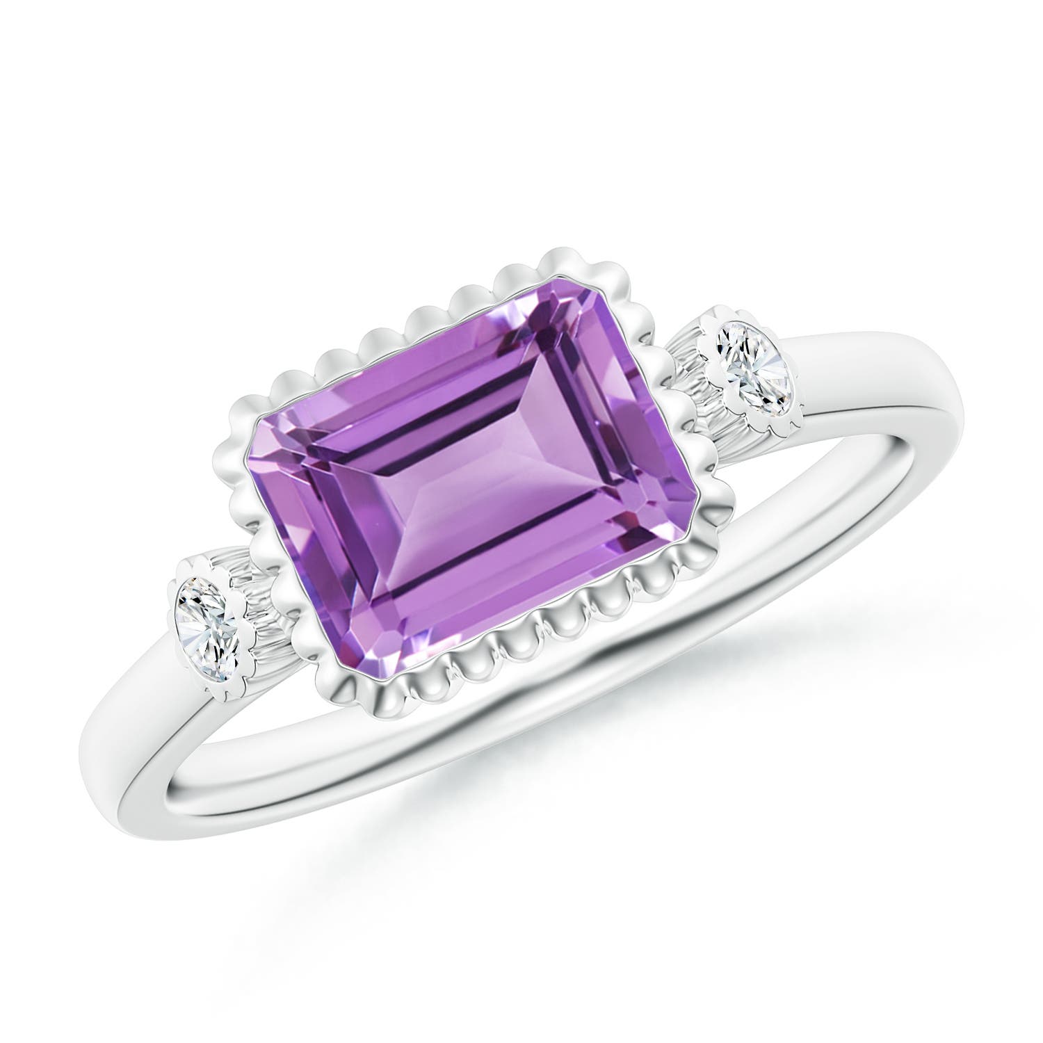 A - Amethyst / 1.59 CT / 14 KT White Gold