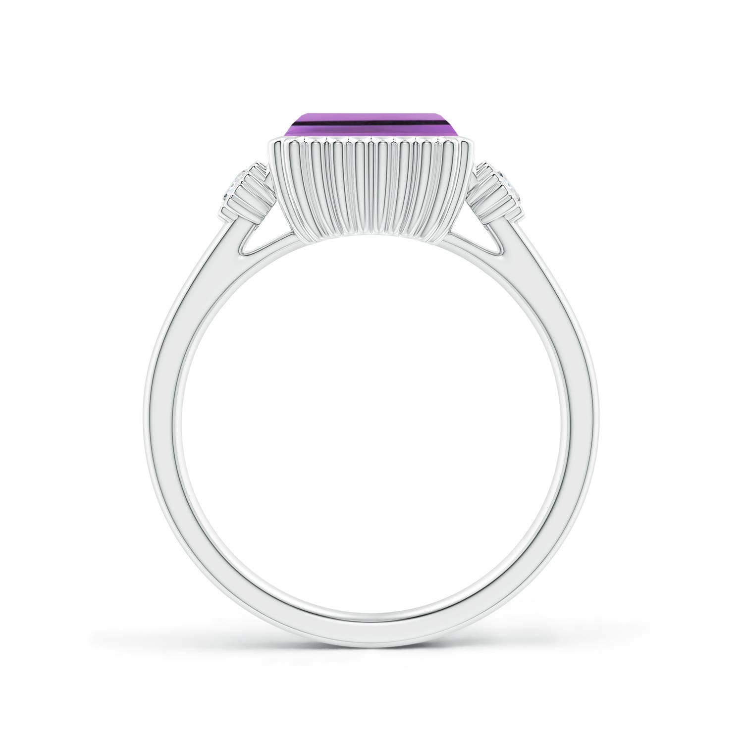 A - Amethyst / 1.59 CT / 14 KT White Gold