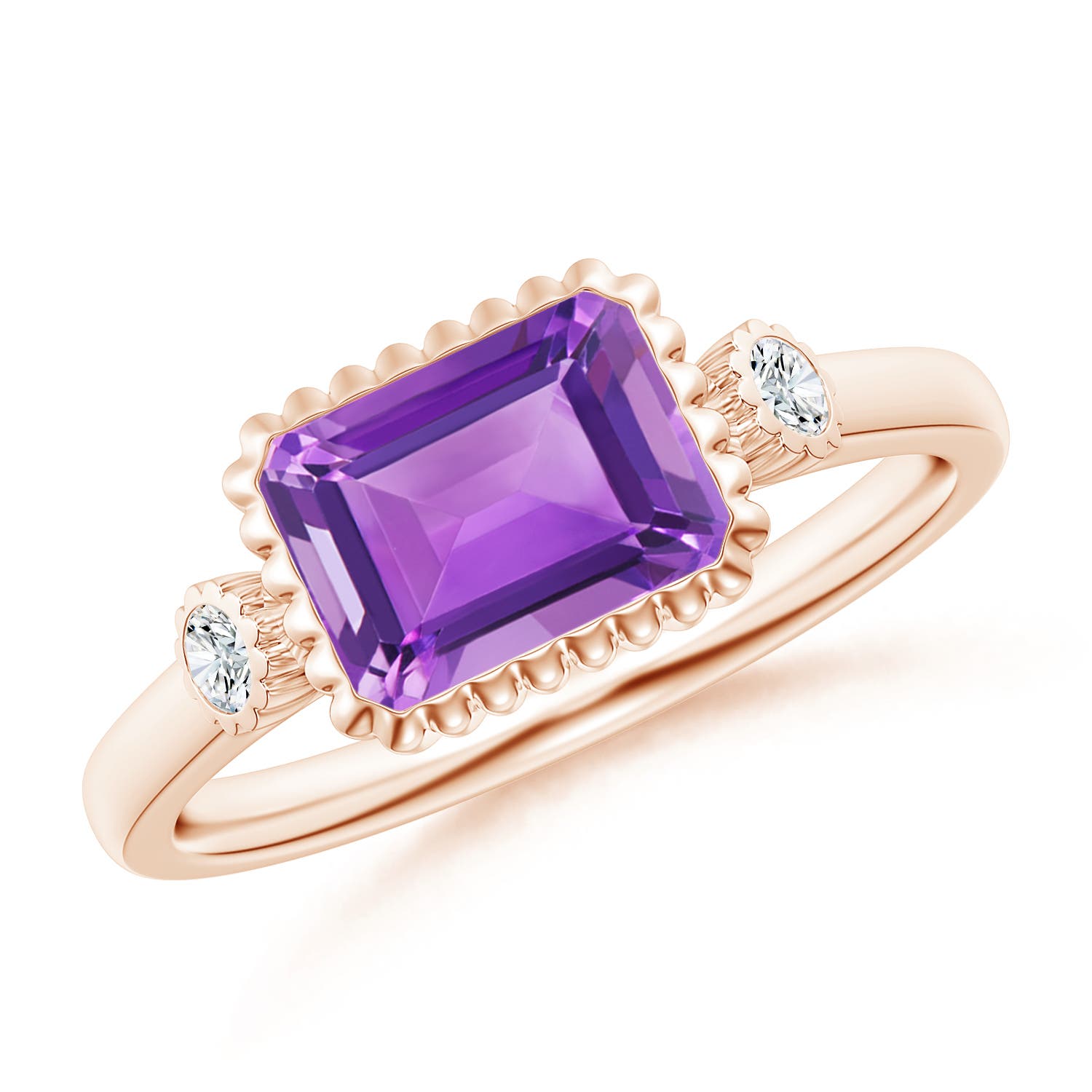 AA - Amethyst / 1.59 CT / 14 KT Rose Gold