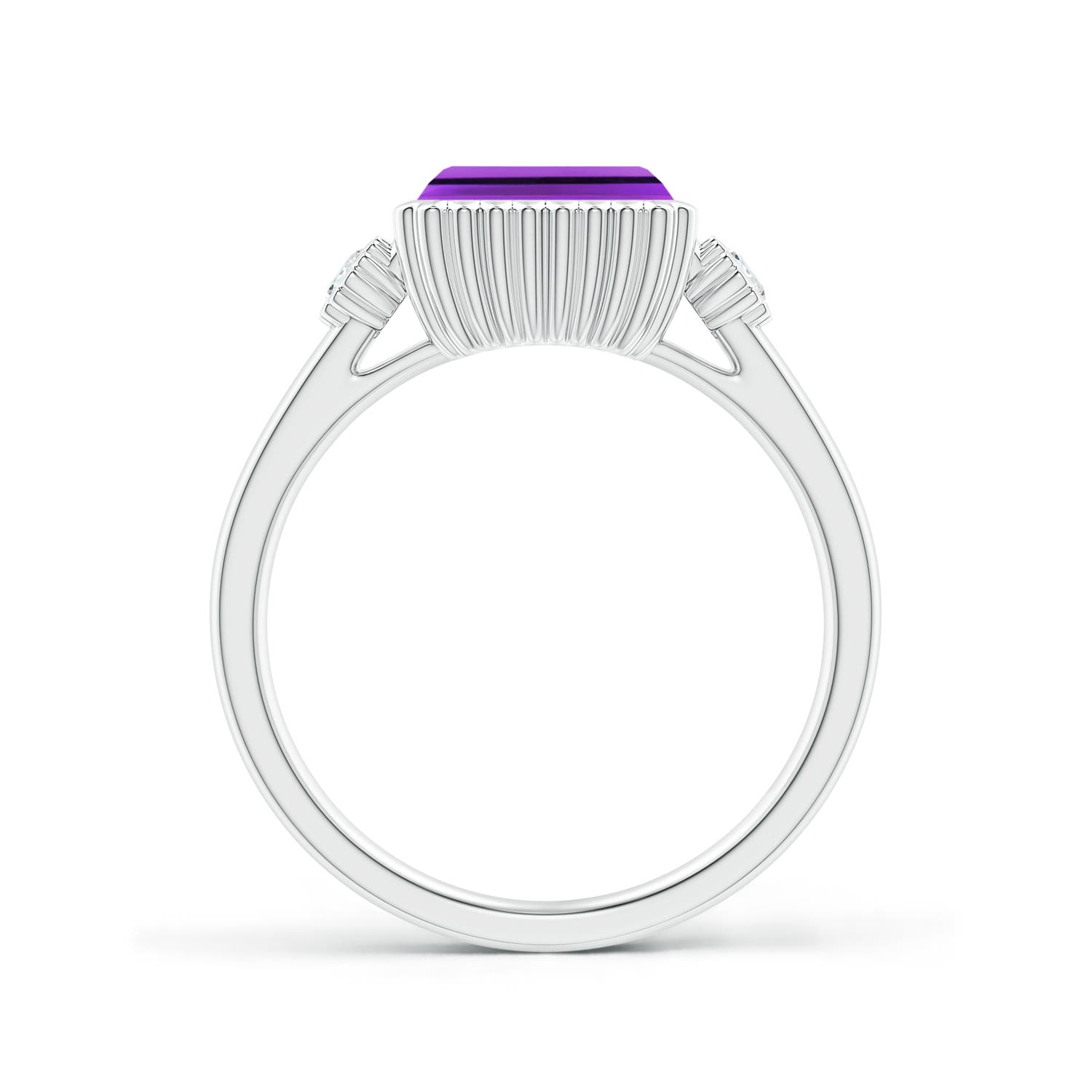 AAA - Amethyst / 1.59 CT / 14 KT White Gold