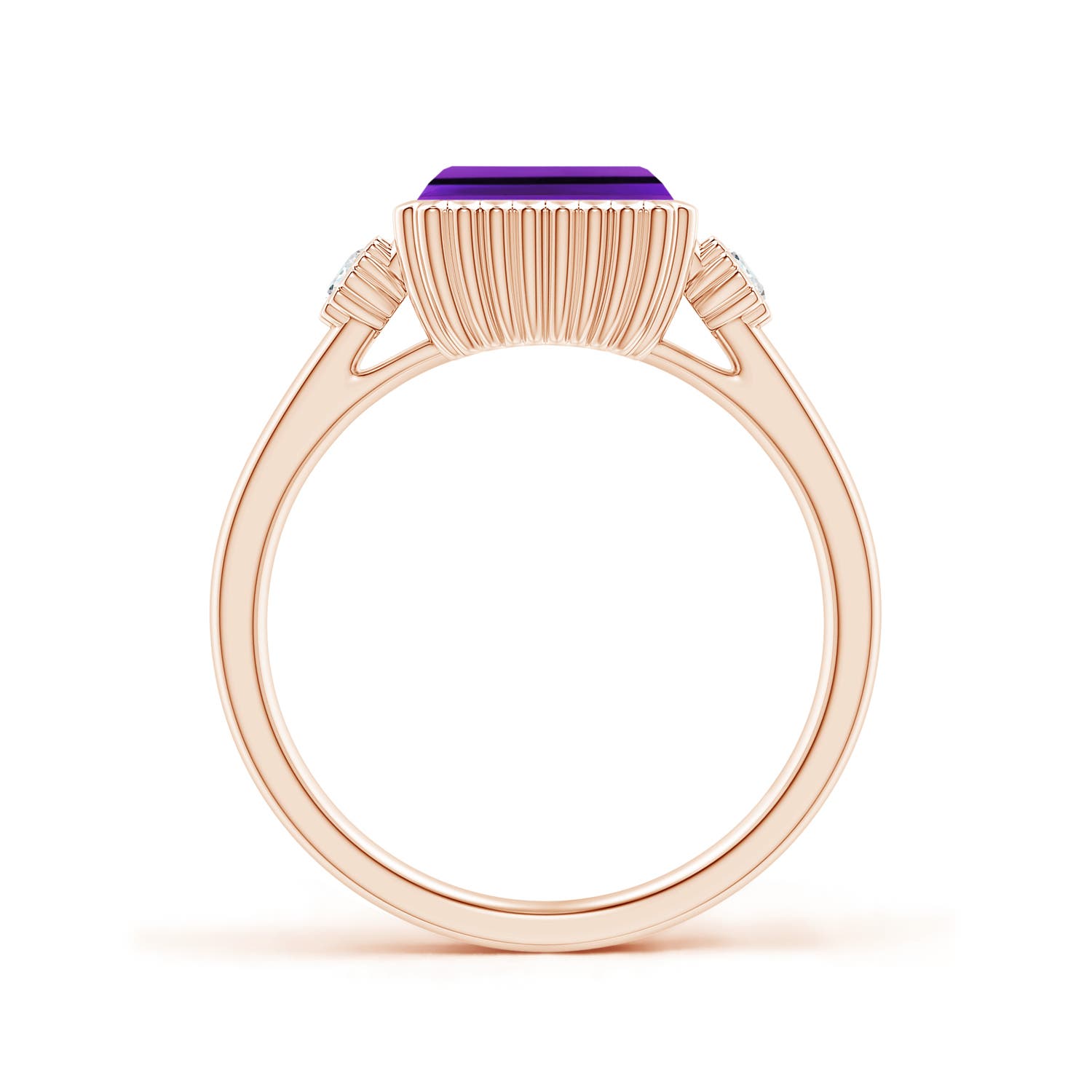 AAAA - Amethyst / 1.59 CT / 14 KT Rose Gold