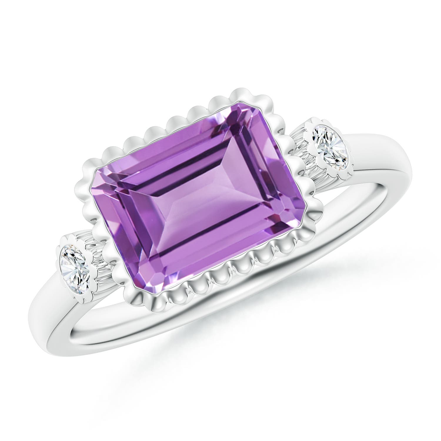 A - Amethyst / 2.34 CT / 14 KT White Gold