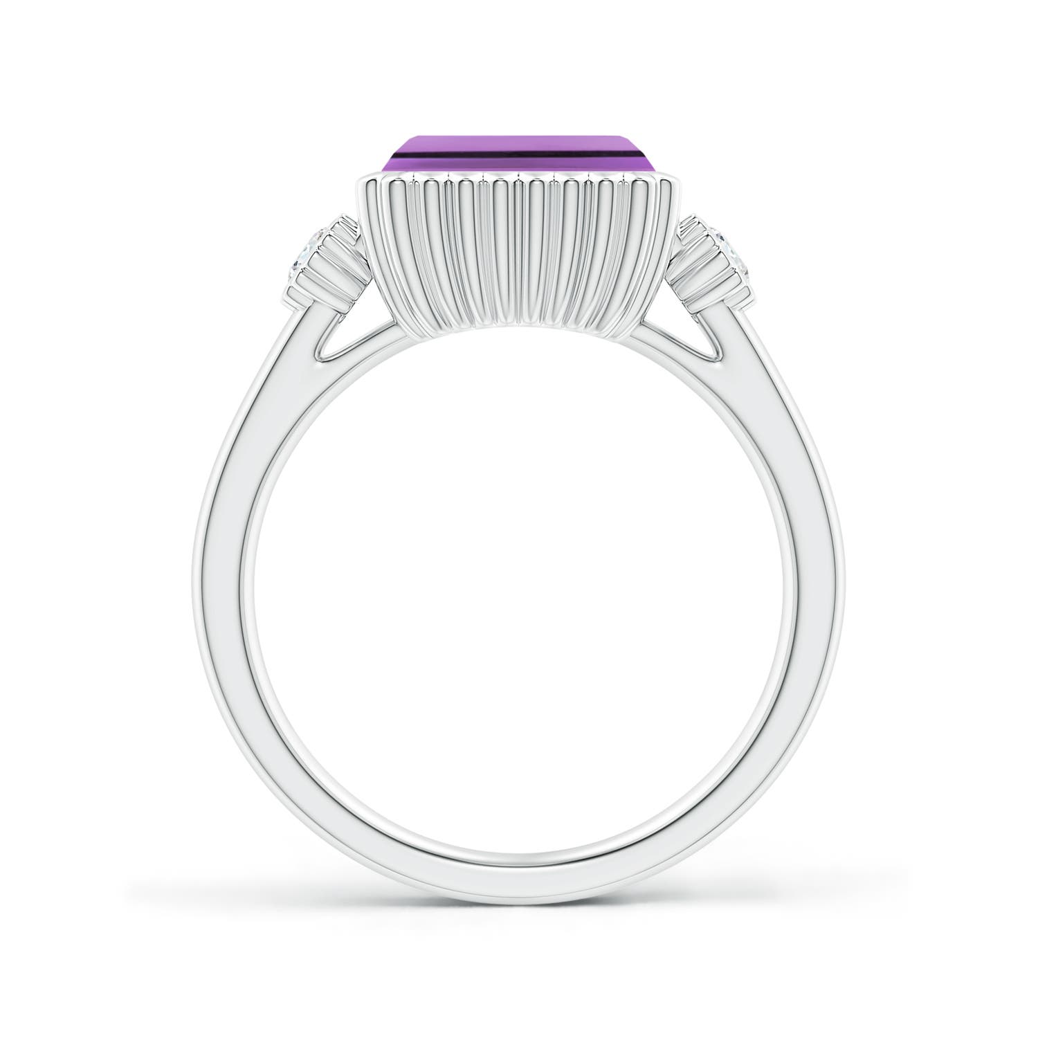 A - Amethyst / 2.34 CT / 14 KT White Gold