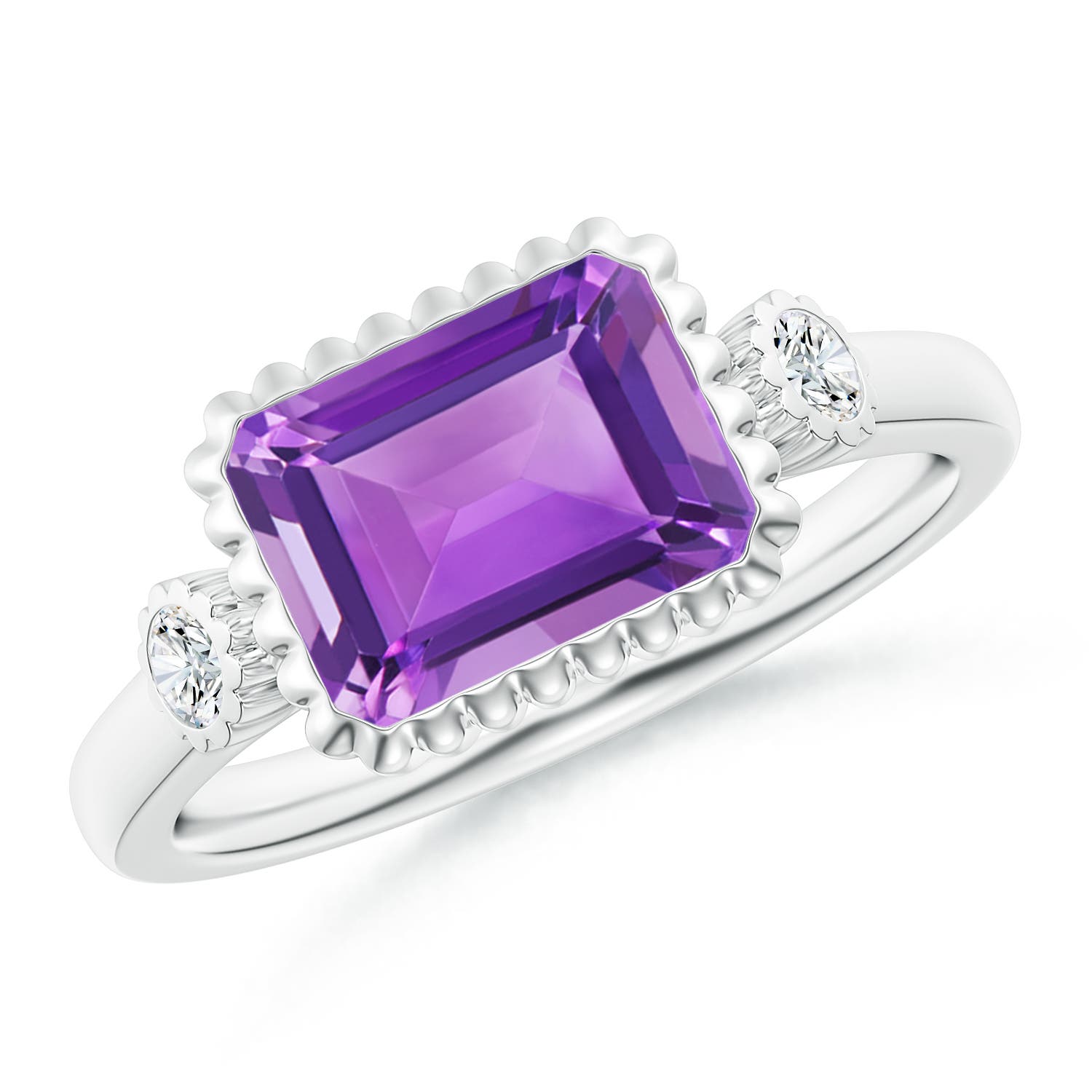 AA - Amethyst / 2.34 CT / 14 KT White Gold