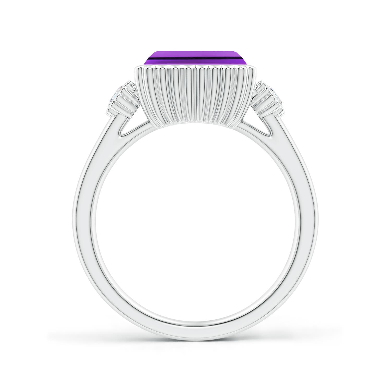 AAA - Amethyst / 2.34 CT / 14 KT White Gold