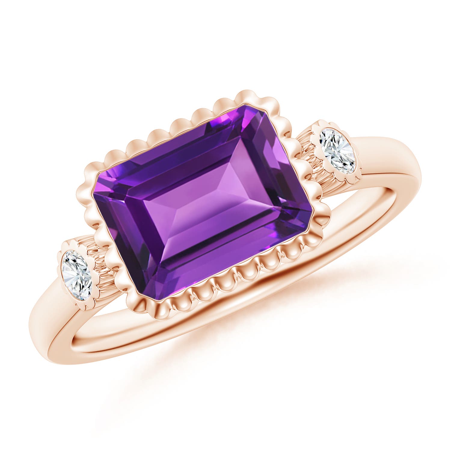 AAAA - Amethyst / 2.34 CT / 14 KT Rose Gold